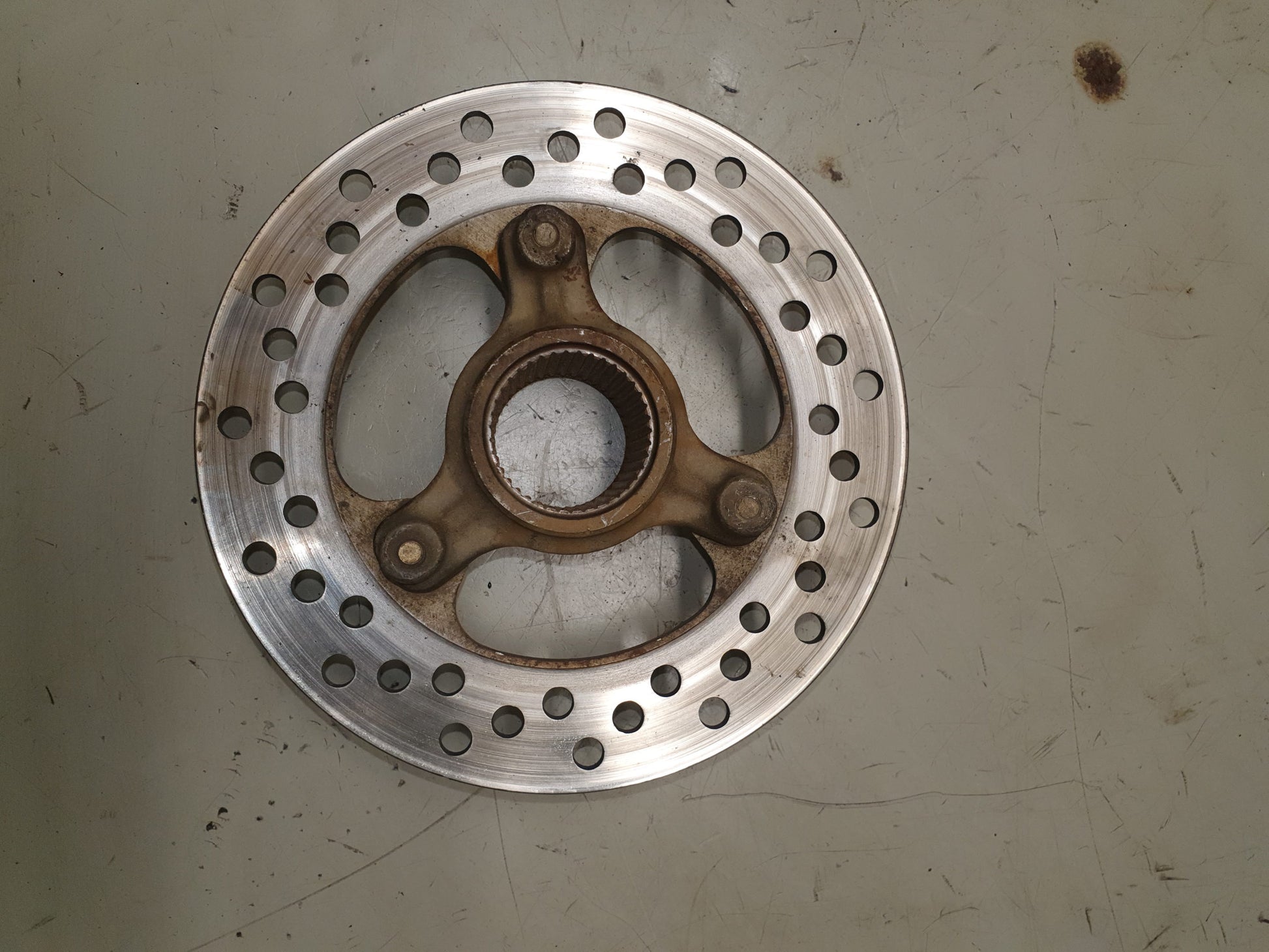 Disque et support suzuki 450 ltr-1