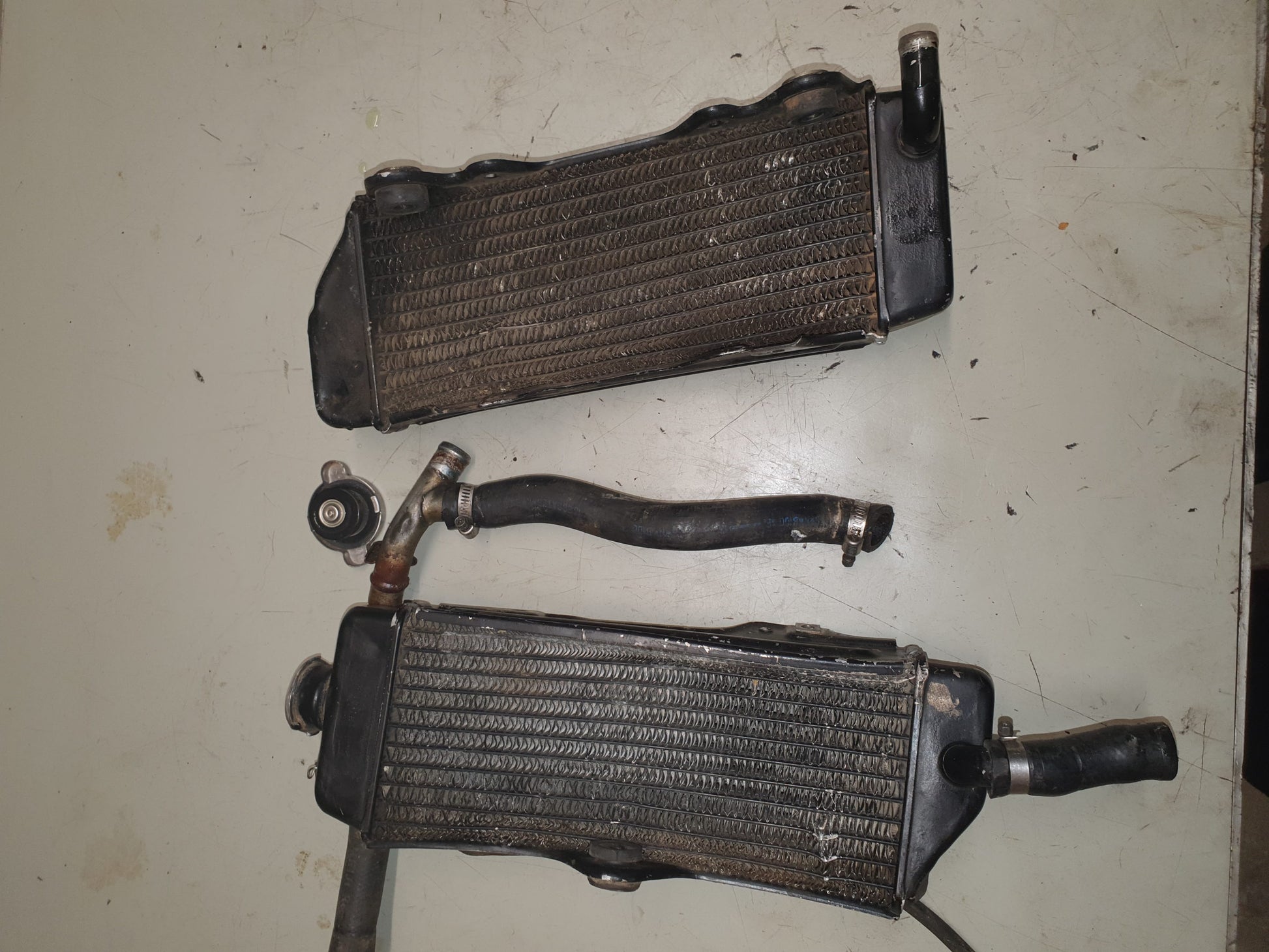 Paire de radiateurs yamaha 400 wrf-2