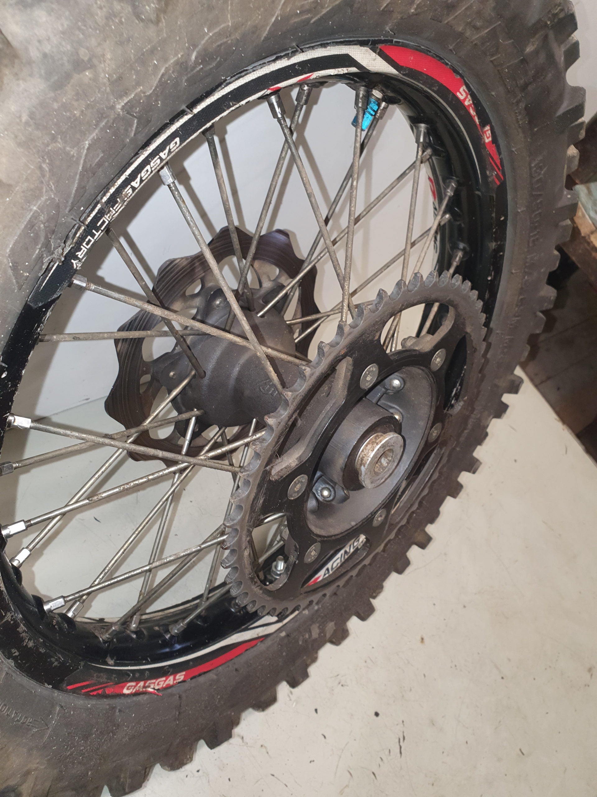 Roue arriere gasgas 125 ec 2013