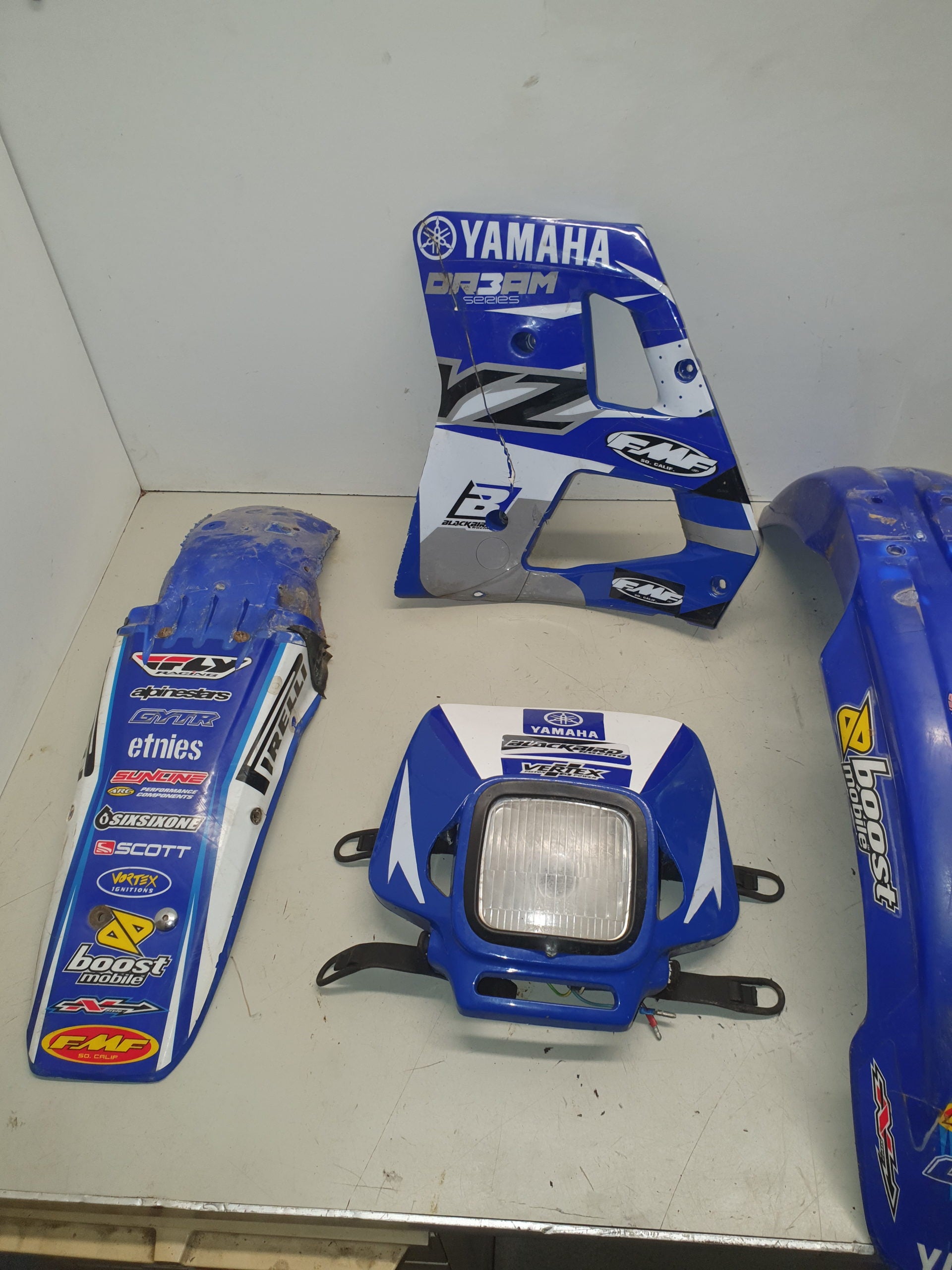 kit plastique yamaha 125 yz 1992-4