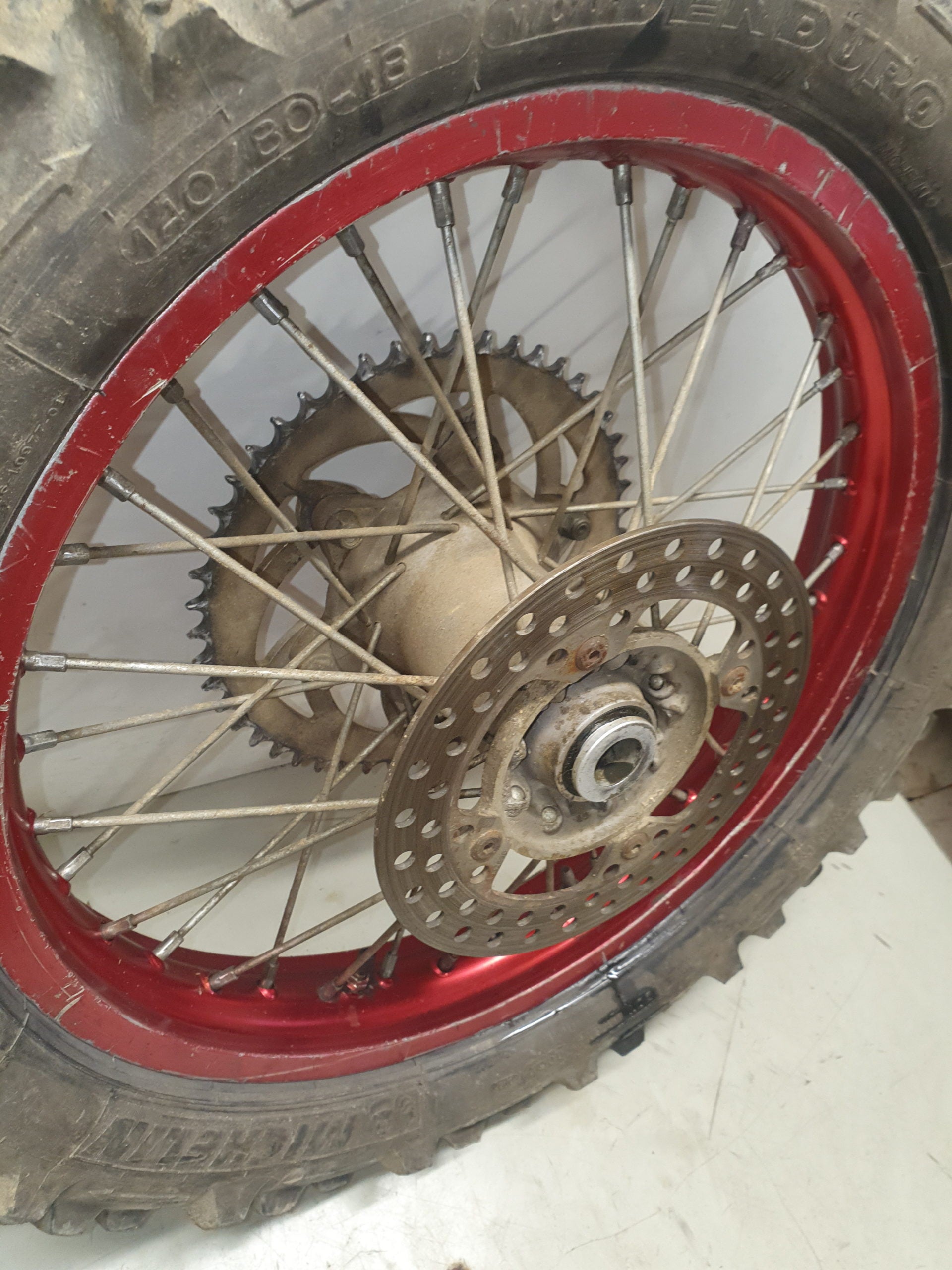 Paire de roues husqvarna 250 tc