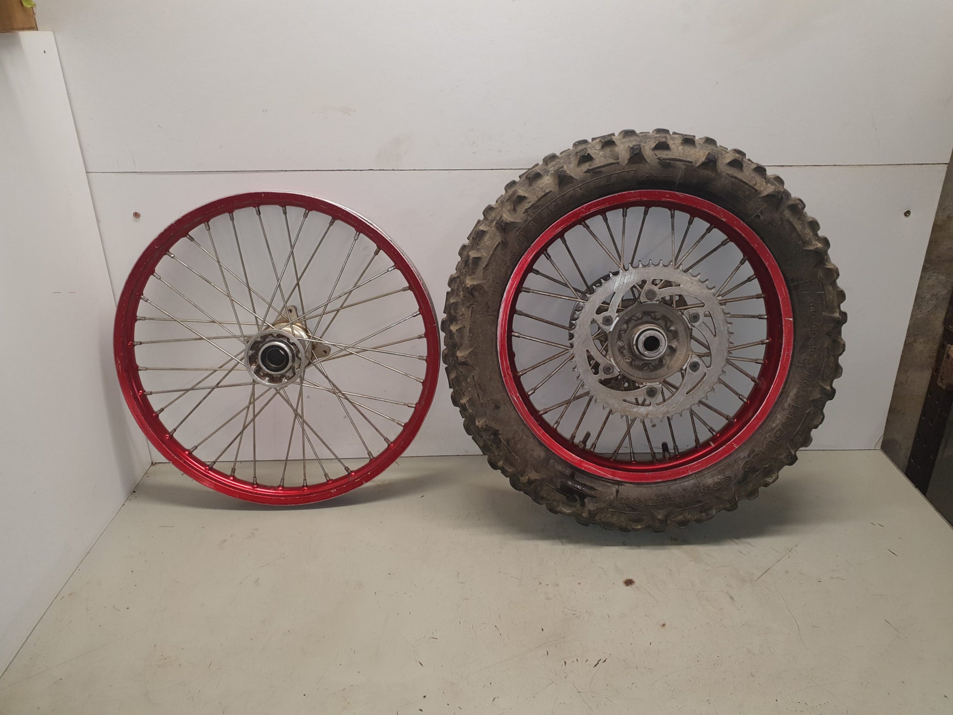 Paire de roues husqvarna 250 tc-4