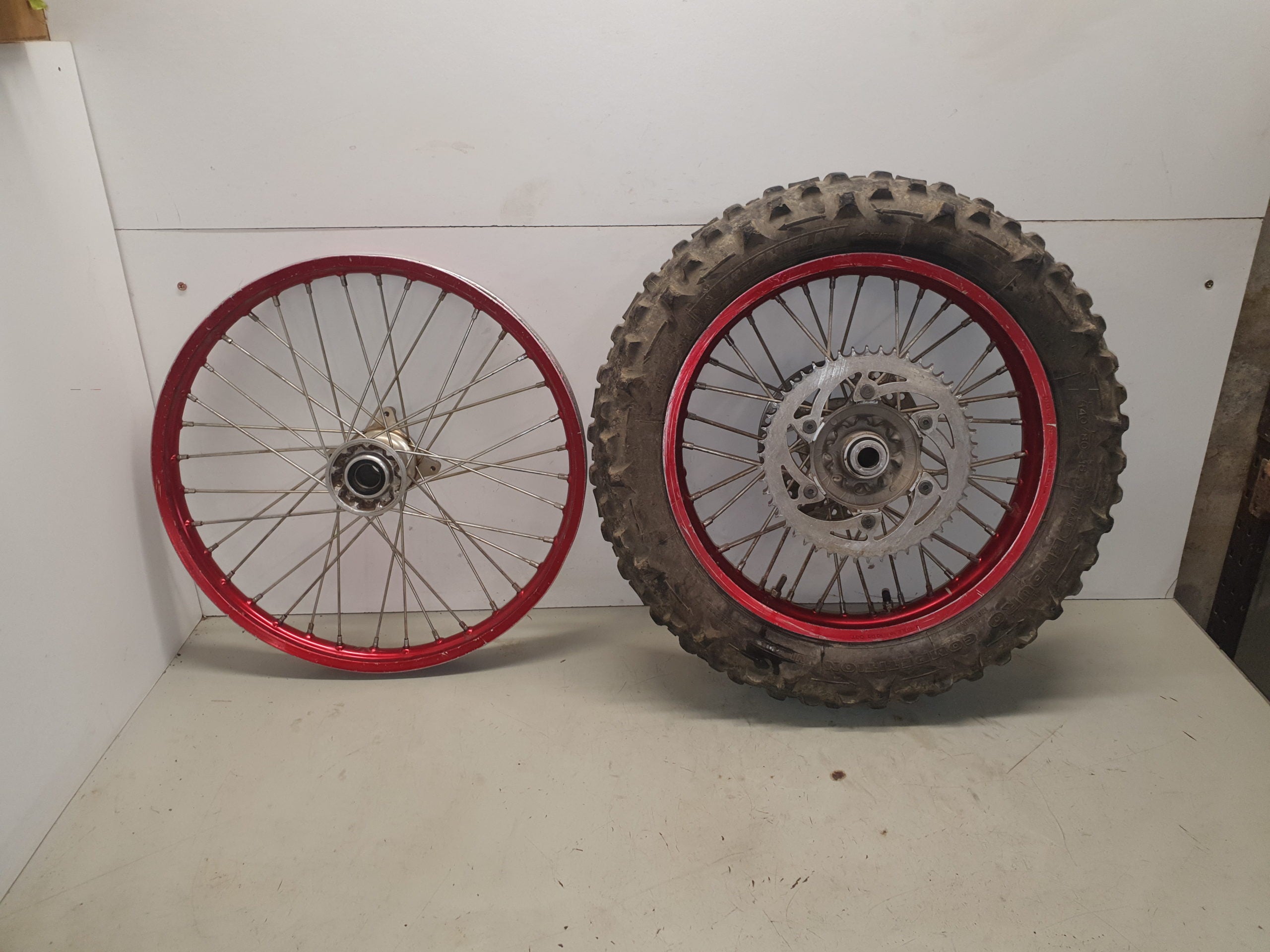 Paire de roues husqvarna 250 tc-4