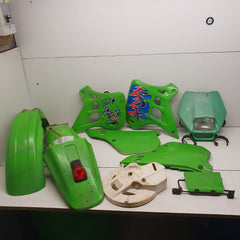 lot plastique kawasaki 125 kdx 1991-1