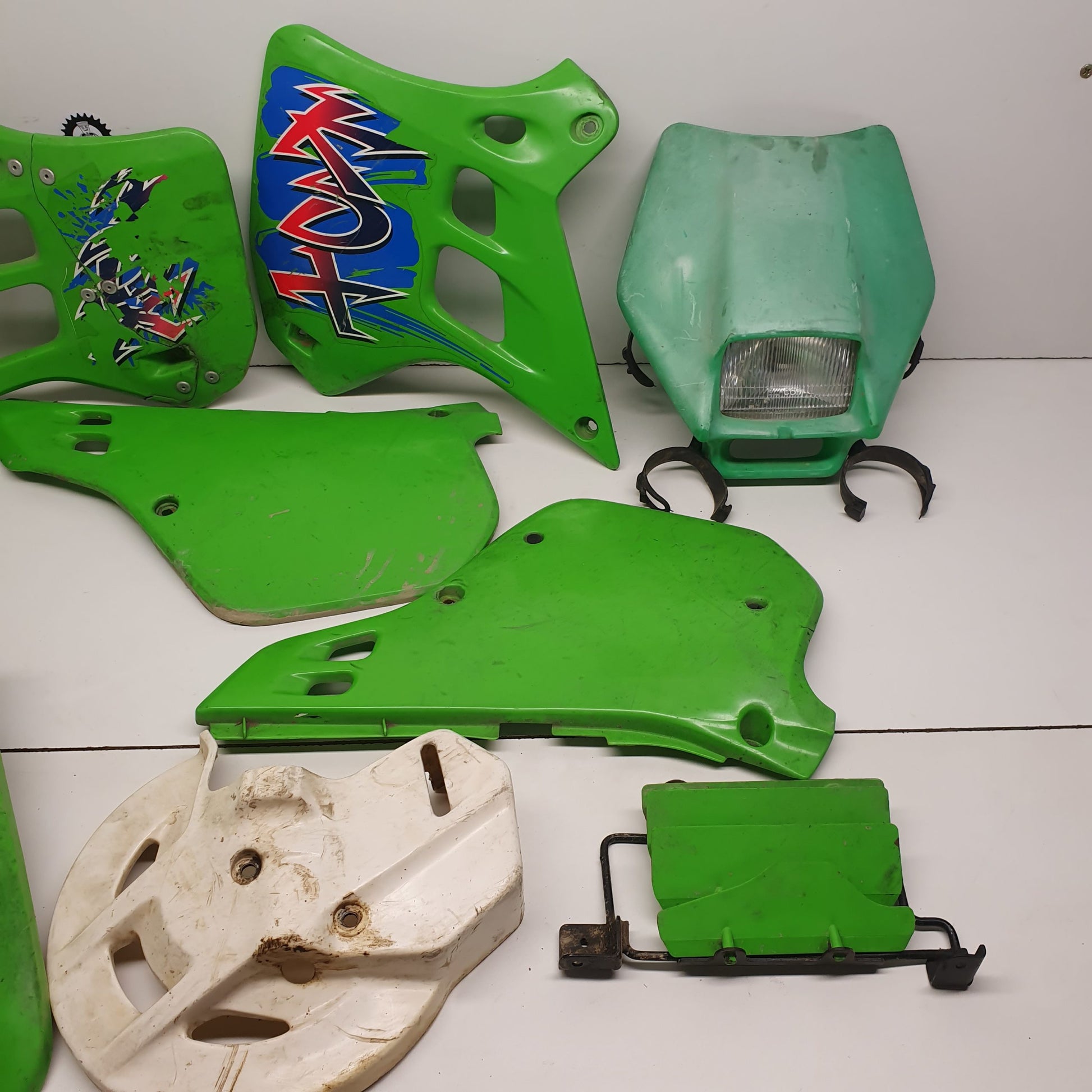lot plastique kawasaki 125 kdx 1991-2