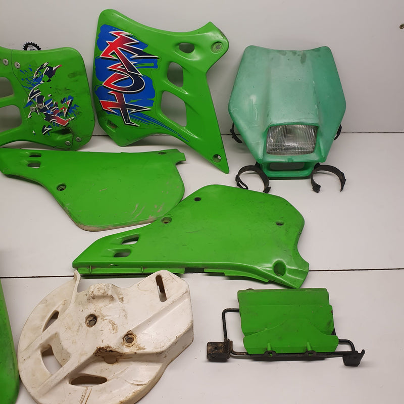 lot plastique kawasaki 125 kdx 1991-2
