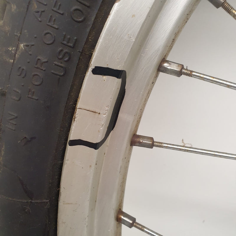roue avant cercle fissurer gasgas 270 txt 1999-2