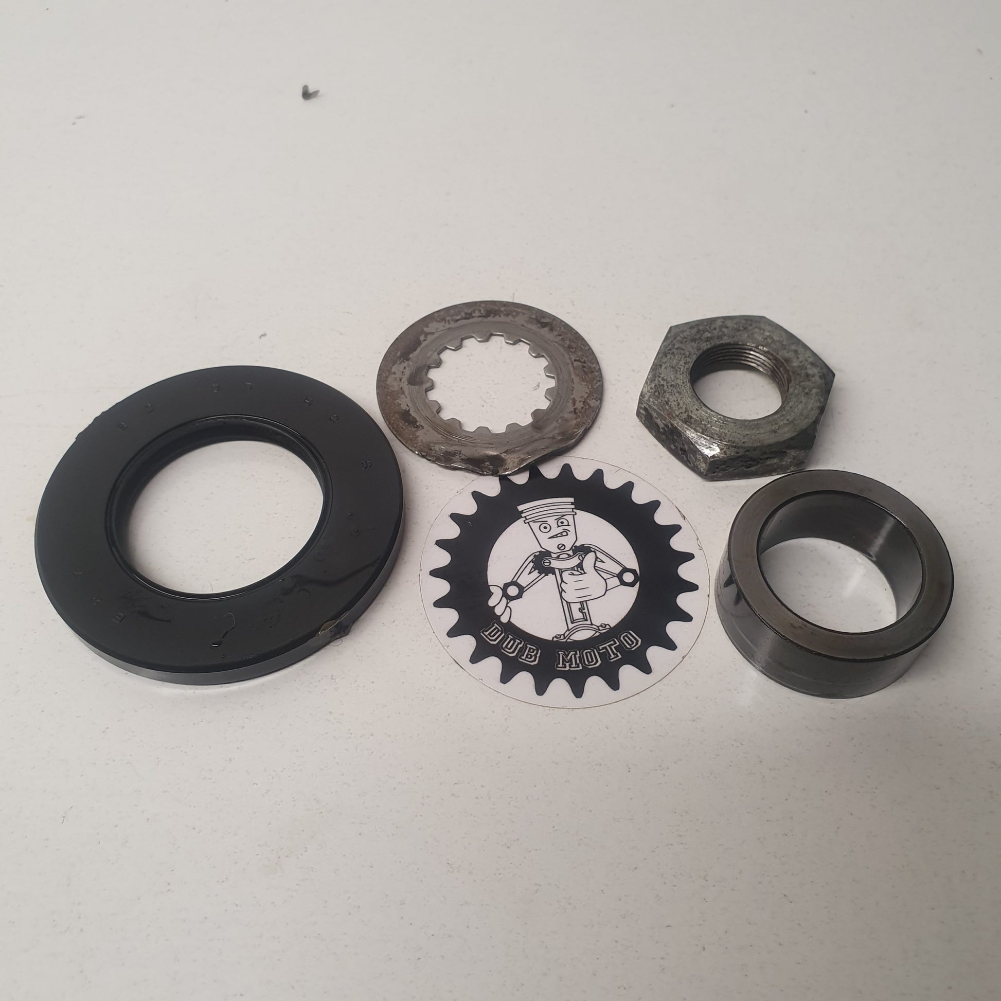 écrou rondelles pignon yamaha 250 rd-1