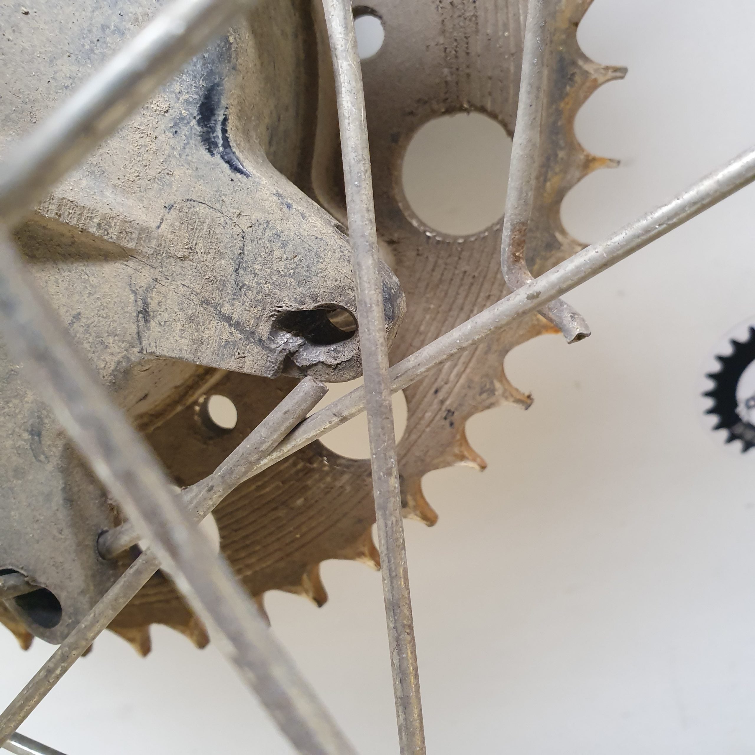 roue arrière yamaha 125 yz 43M 1984-4