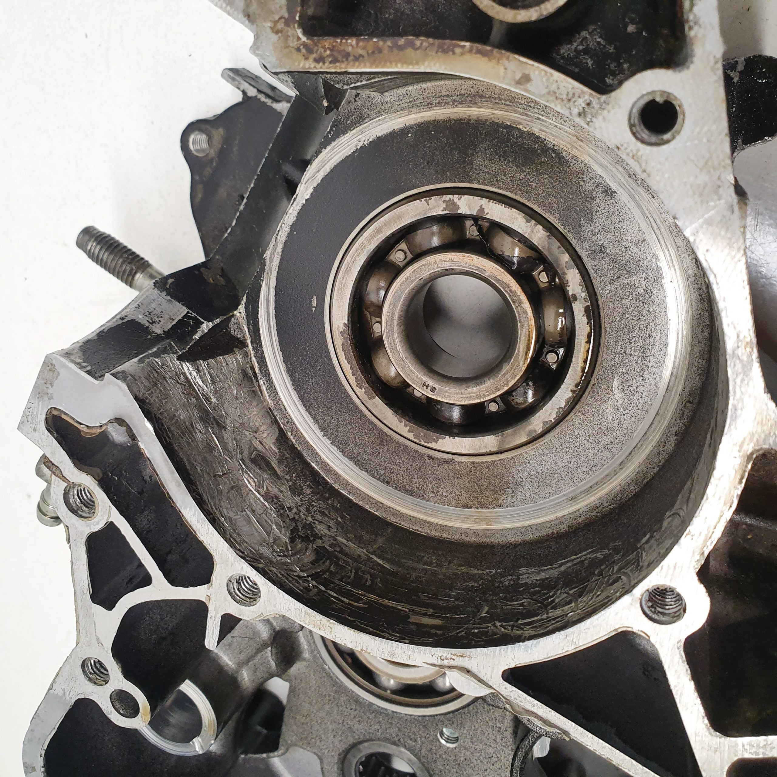 carter moteur droit yamaha 125 yz 43M 1984
