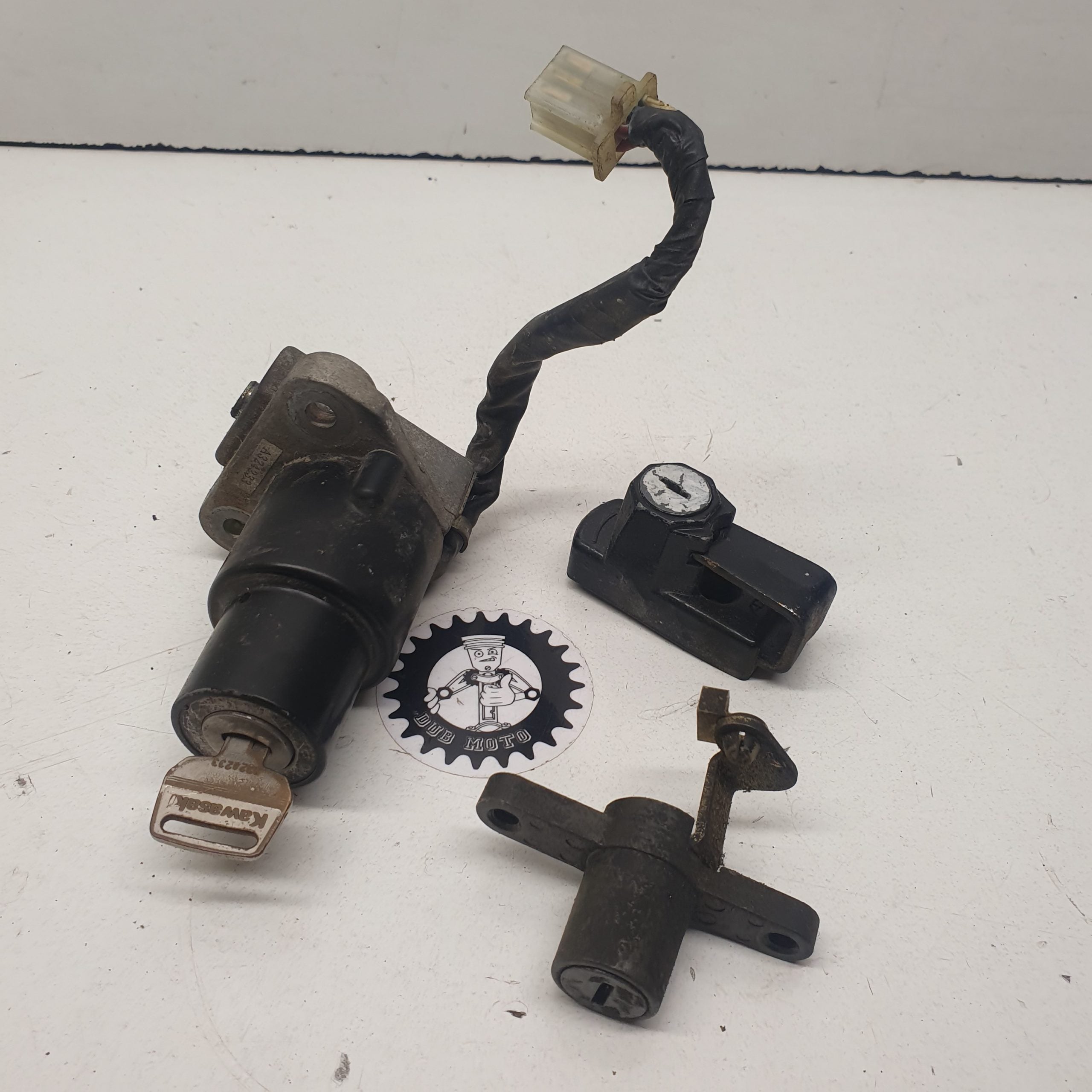 lot serrure kawasaki 125 kmx 1988