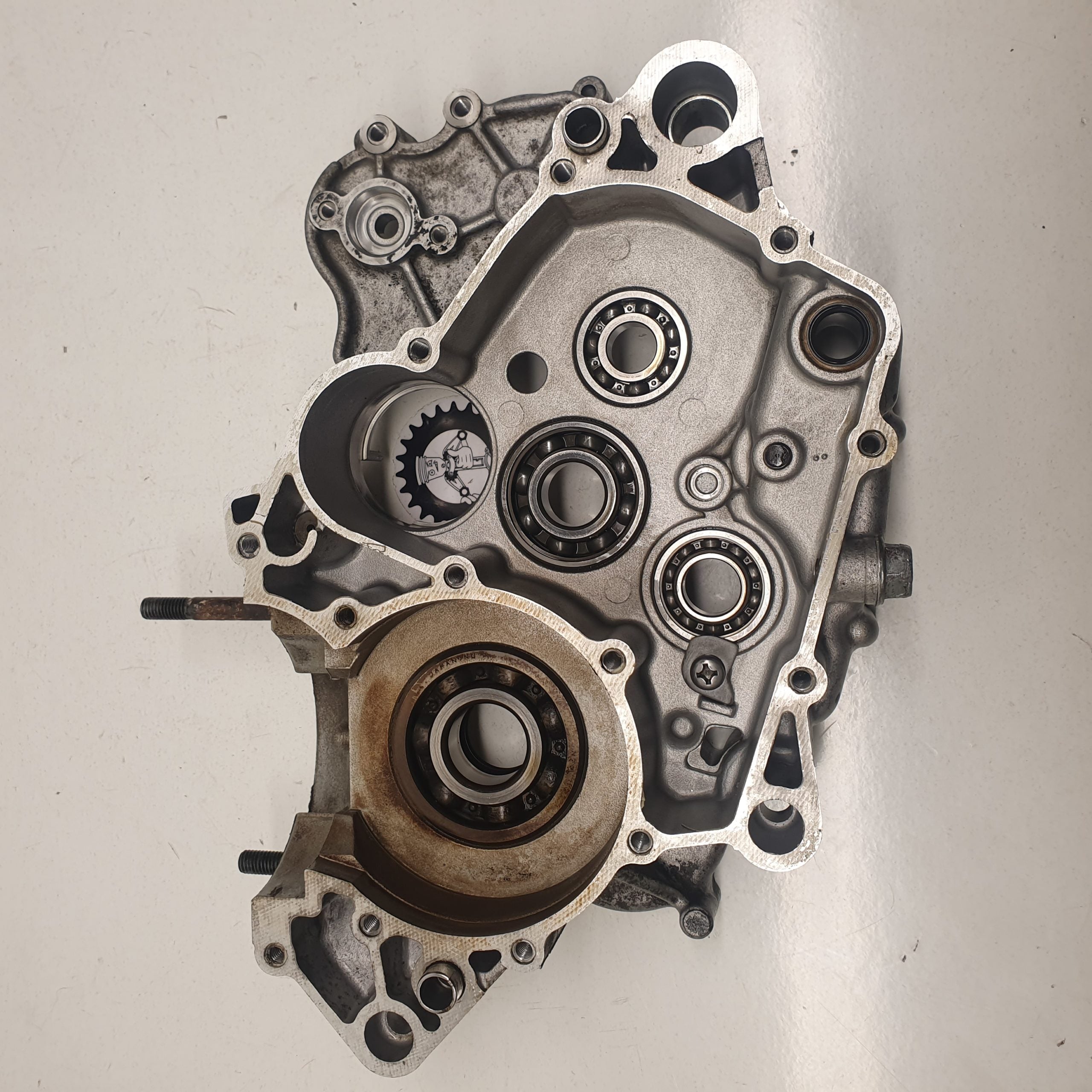 carter moteur droit kawasaki 125 kmx 1988
