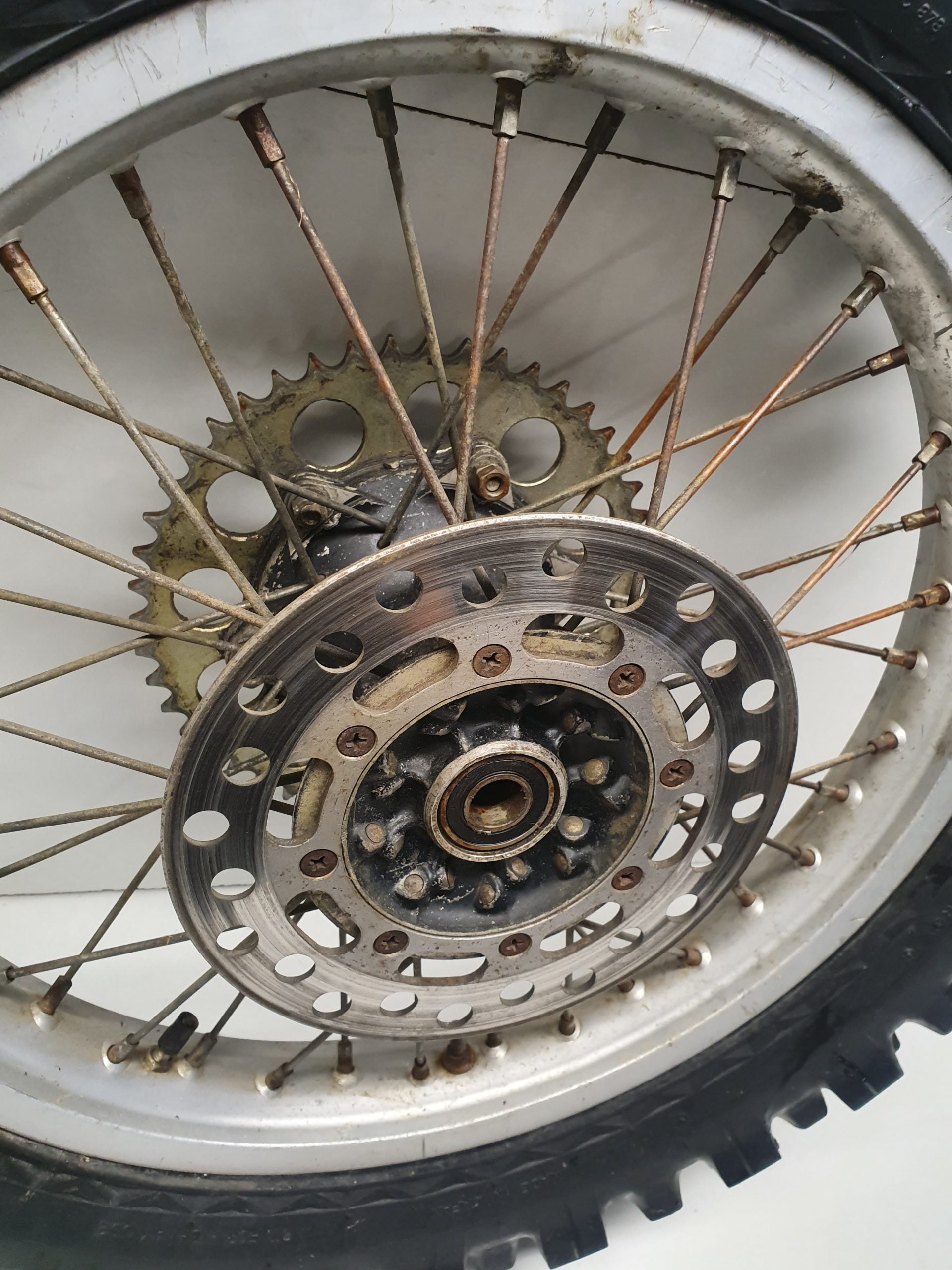 roue arrière kawasaki 125 kx 1986