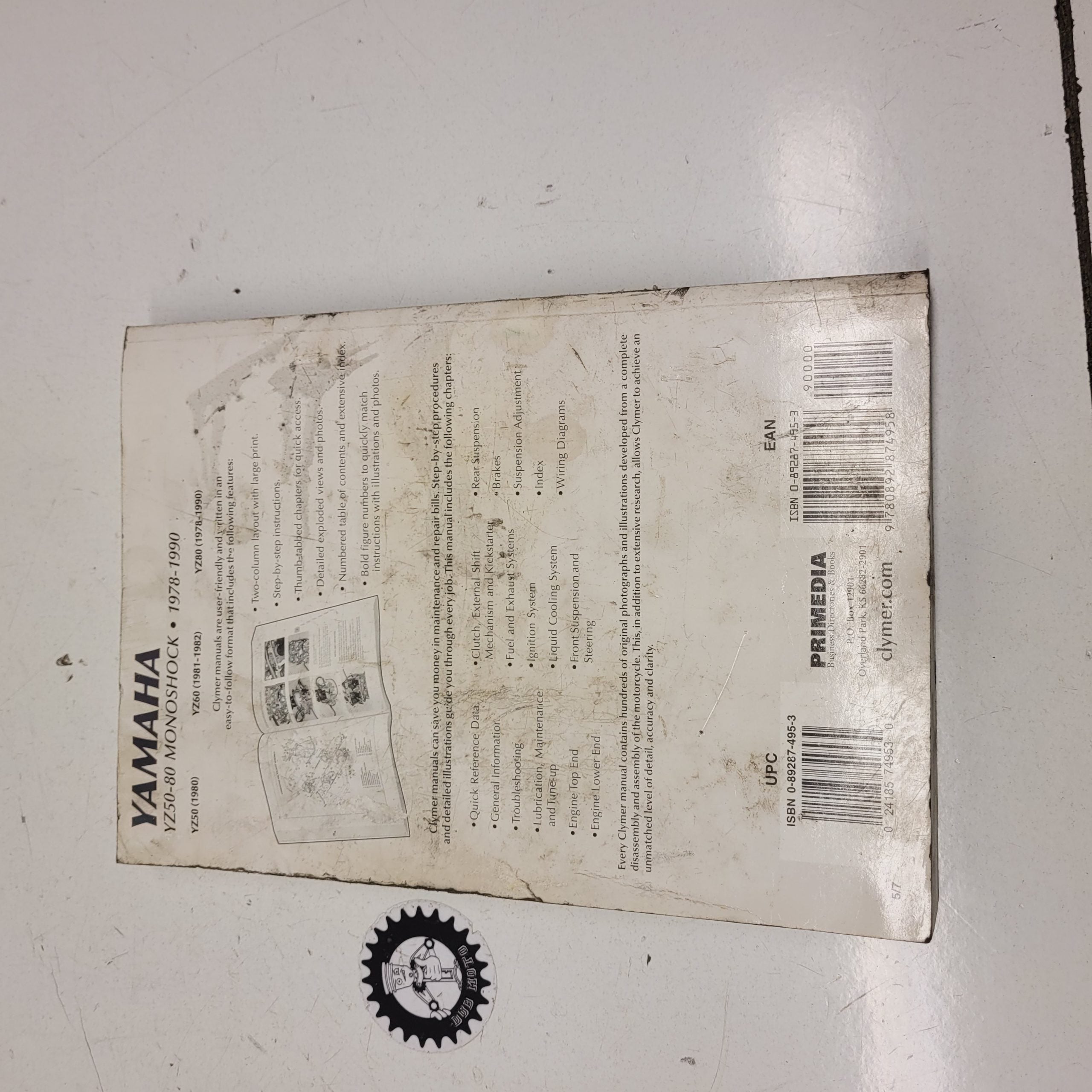 manuel 50 80 yz 1978-1990 maintenance