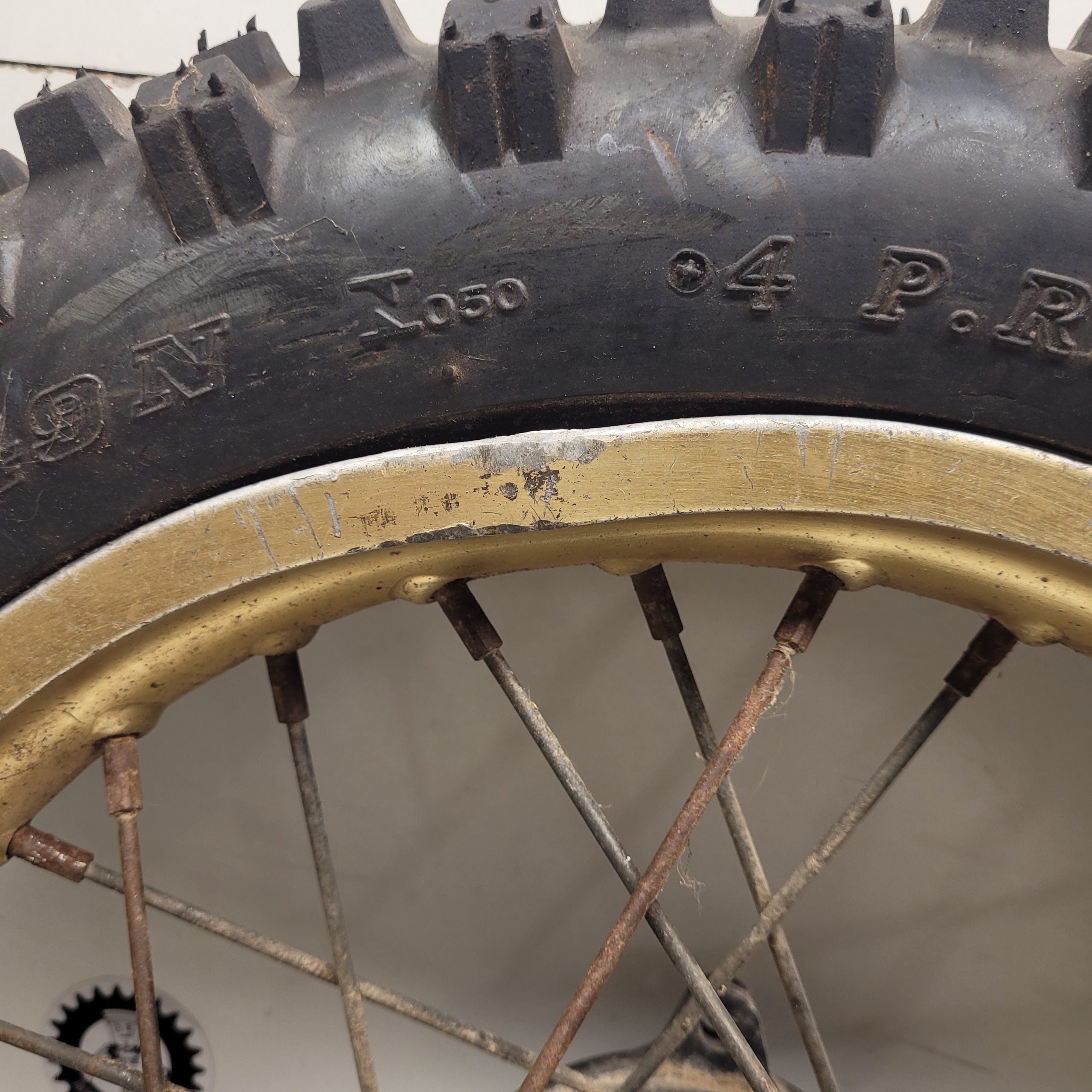 paire de roues  yamaha 80 yz 1984-3