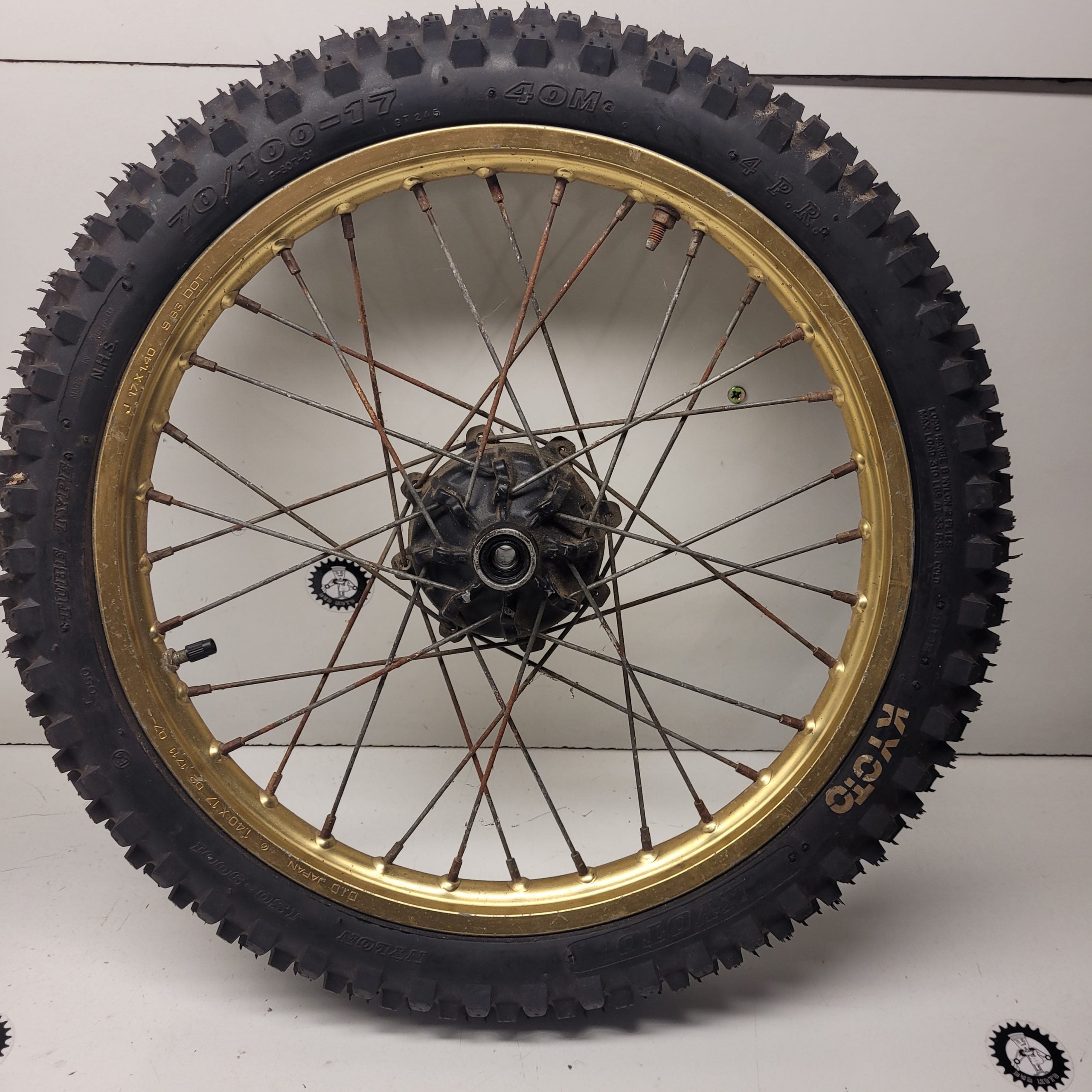 paire de roues  yamaha 80 yz 1984-8