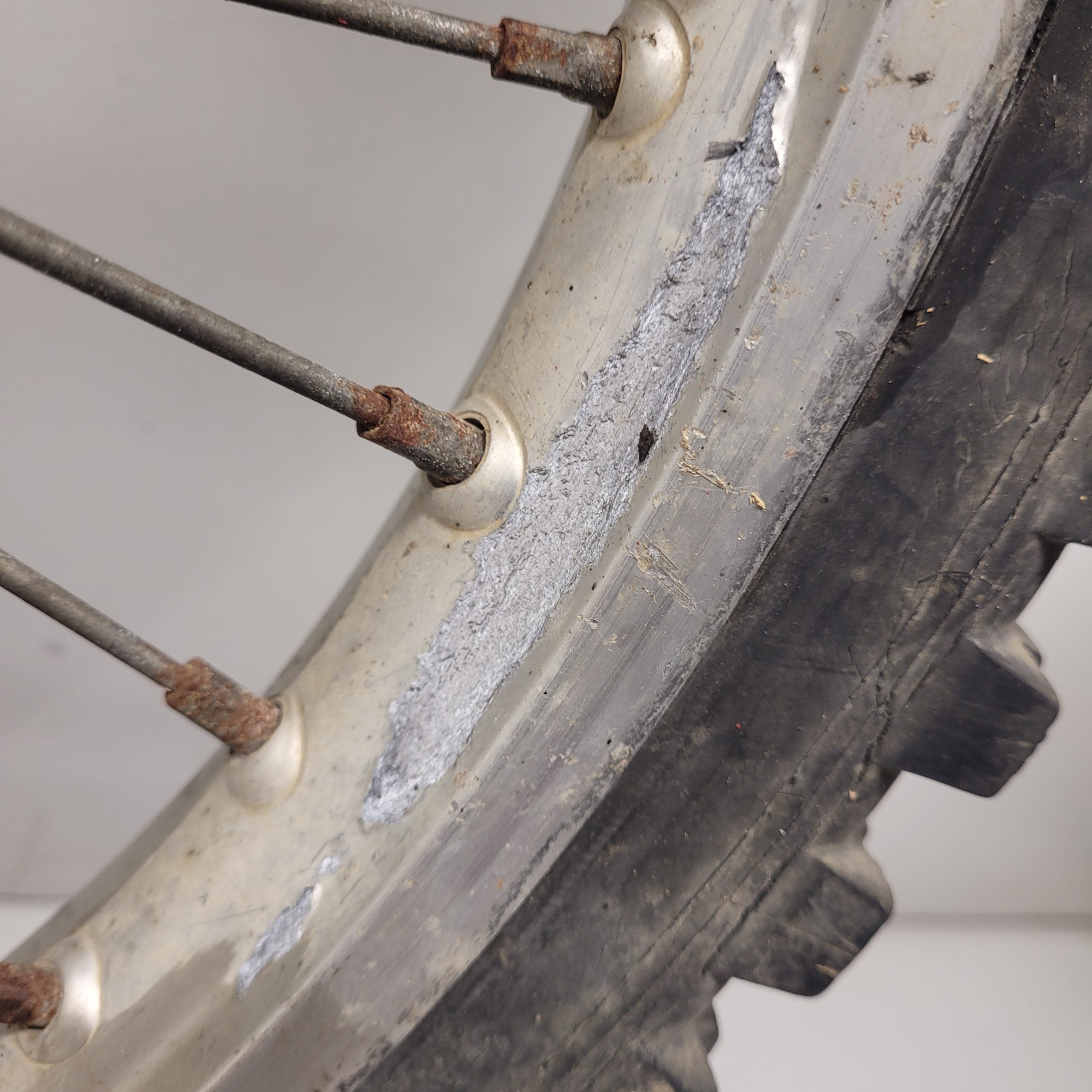 roue avant en l'état honda 250 cr 1984-4