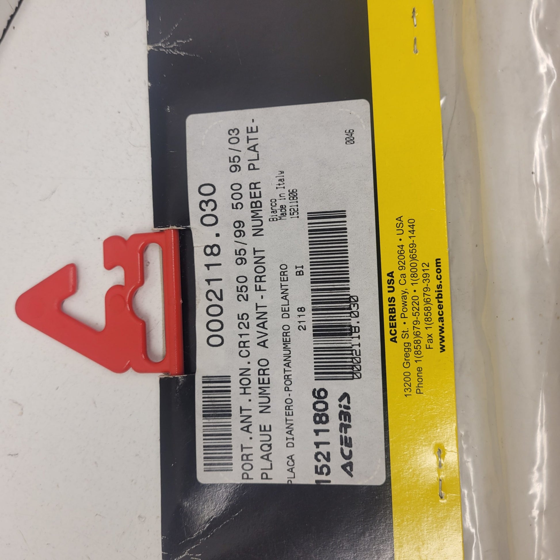 plaque té de fourche honda 125 cr 1998-3
