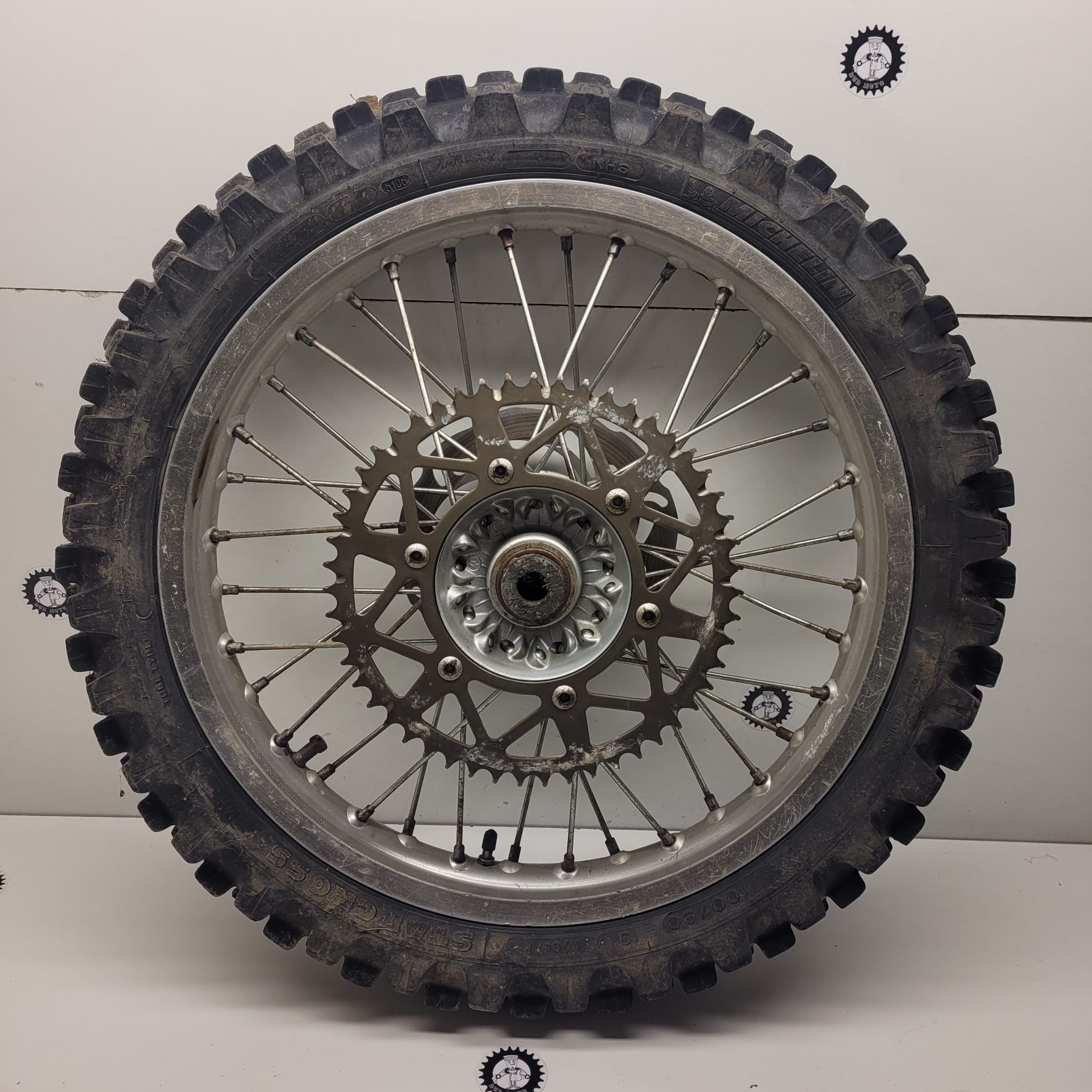 roue arrière cerclage hs ktm 125 sx 2001