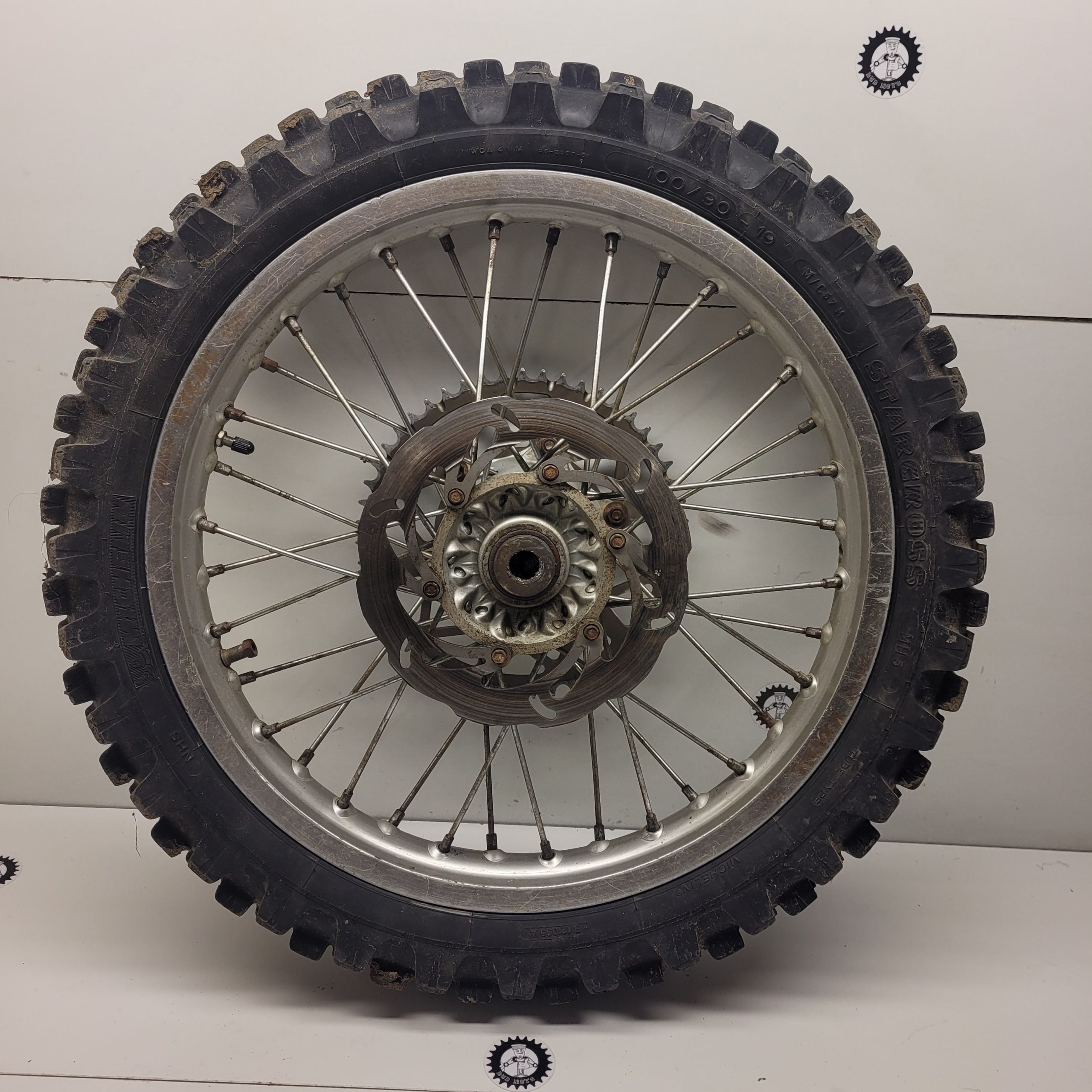 roue arrière cerclage hs ktm 125 sx 2001