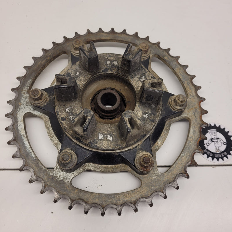 couronne et support honda 250 xlr-2