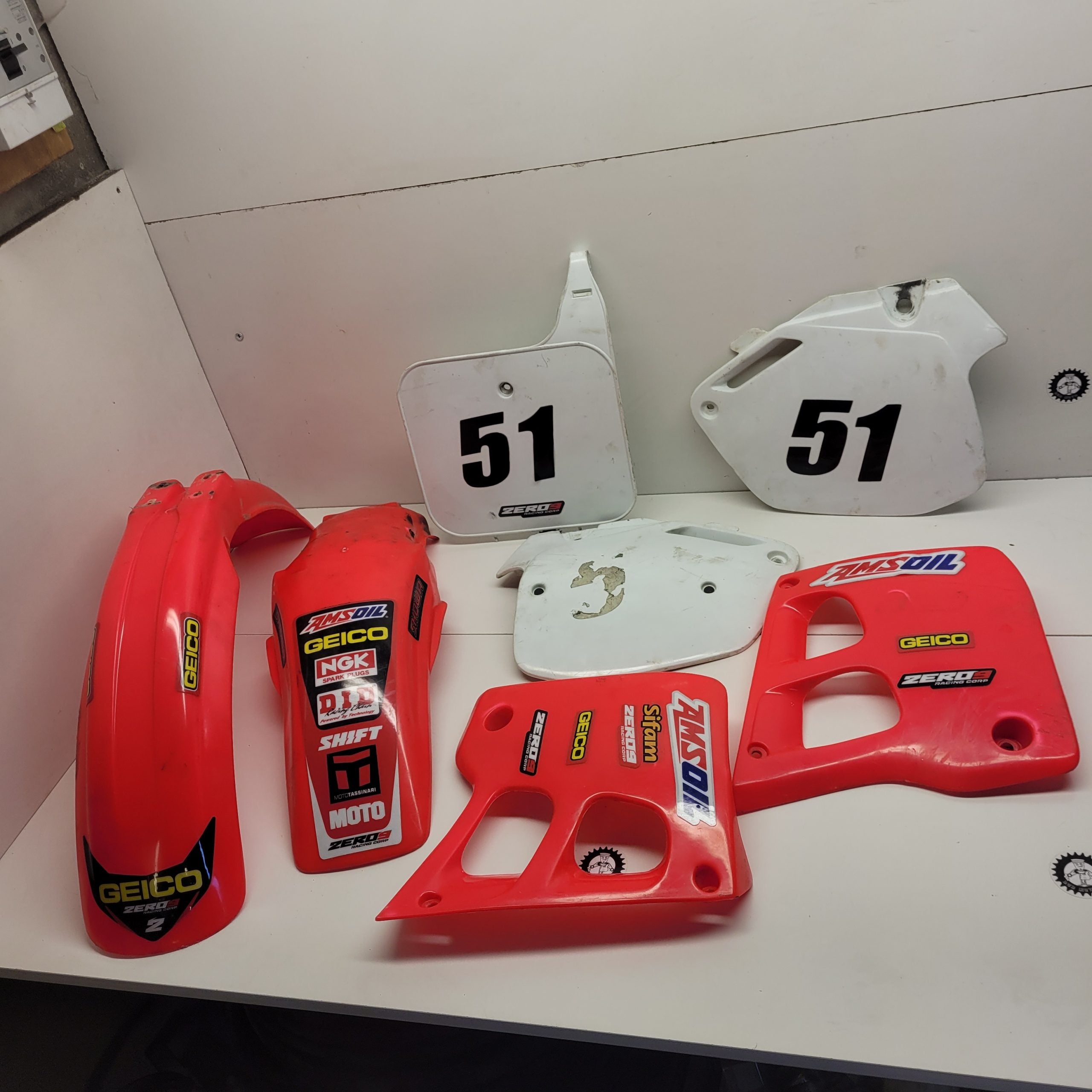 plastique honda 125 cr 1992