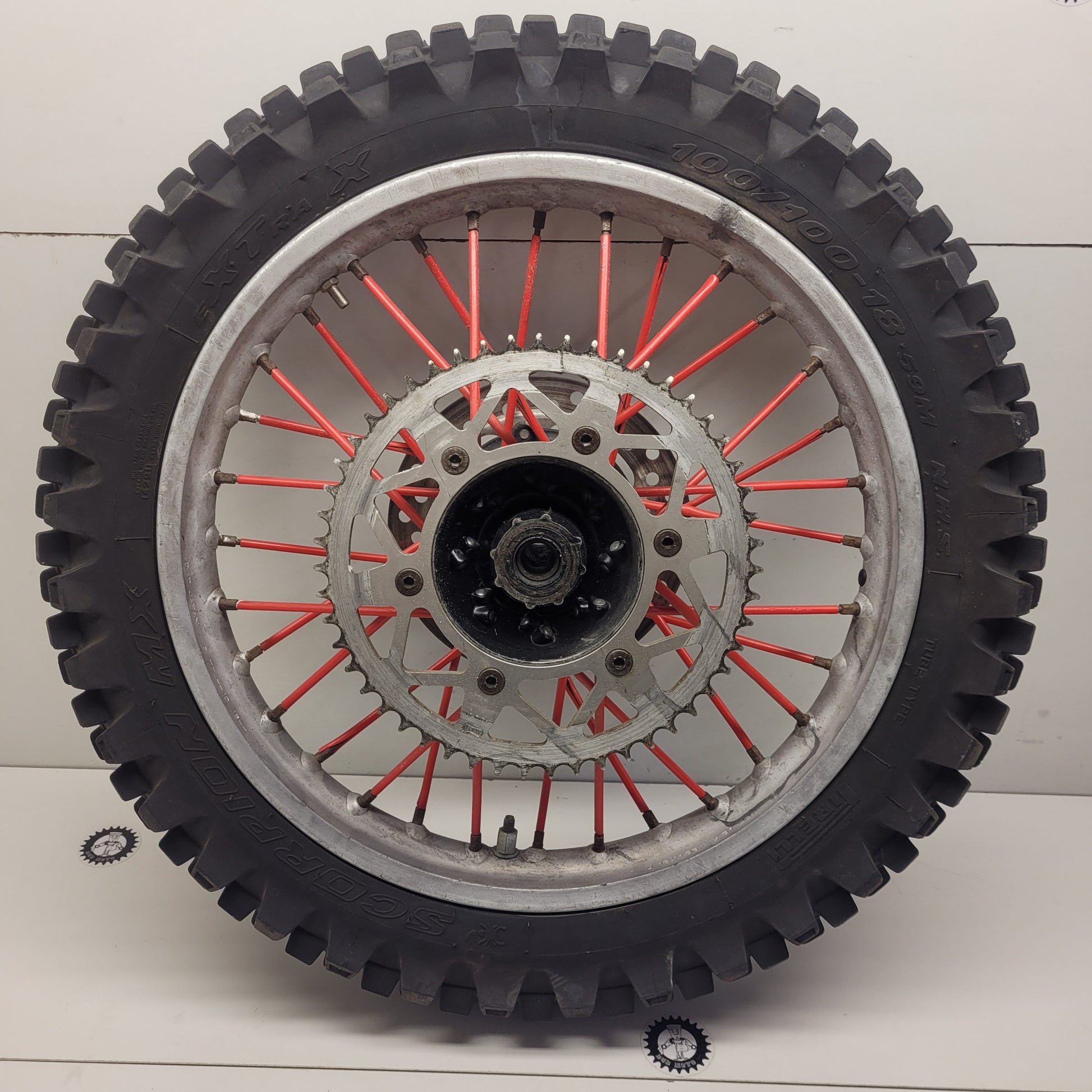 roue arriere en l'etat honda 125 cr 1992-4