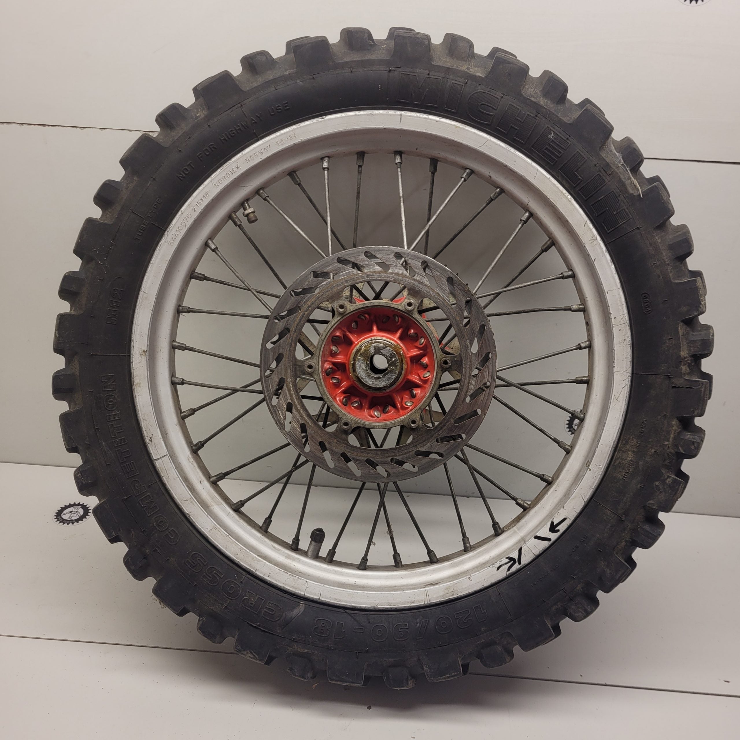 roue arrière en l'état ktm 250 1992