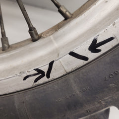 roue arrière en l'état ktm 250 1992-2
