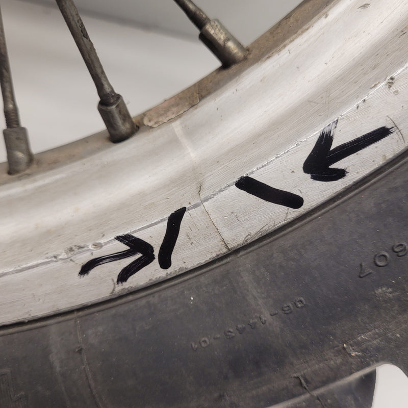 roue arrière en l'état ktm 250 1992-2