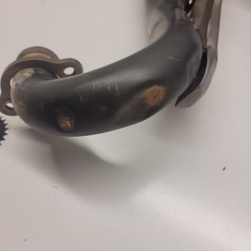 echappement double sortie leovince hm honda 450 crf-3
