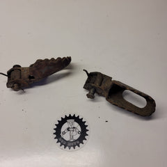 cales pieds yamaha 50 yz 1982-1