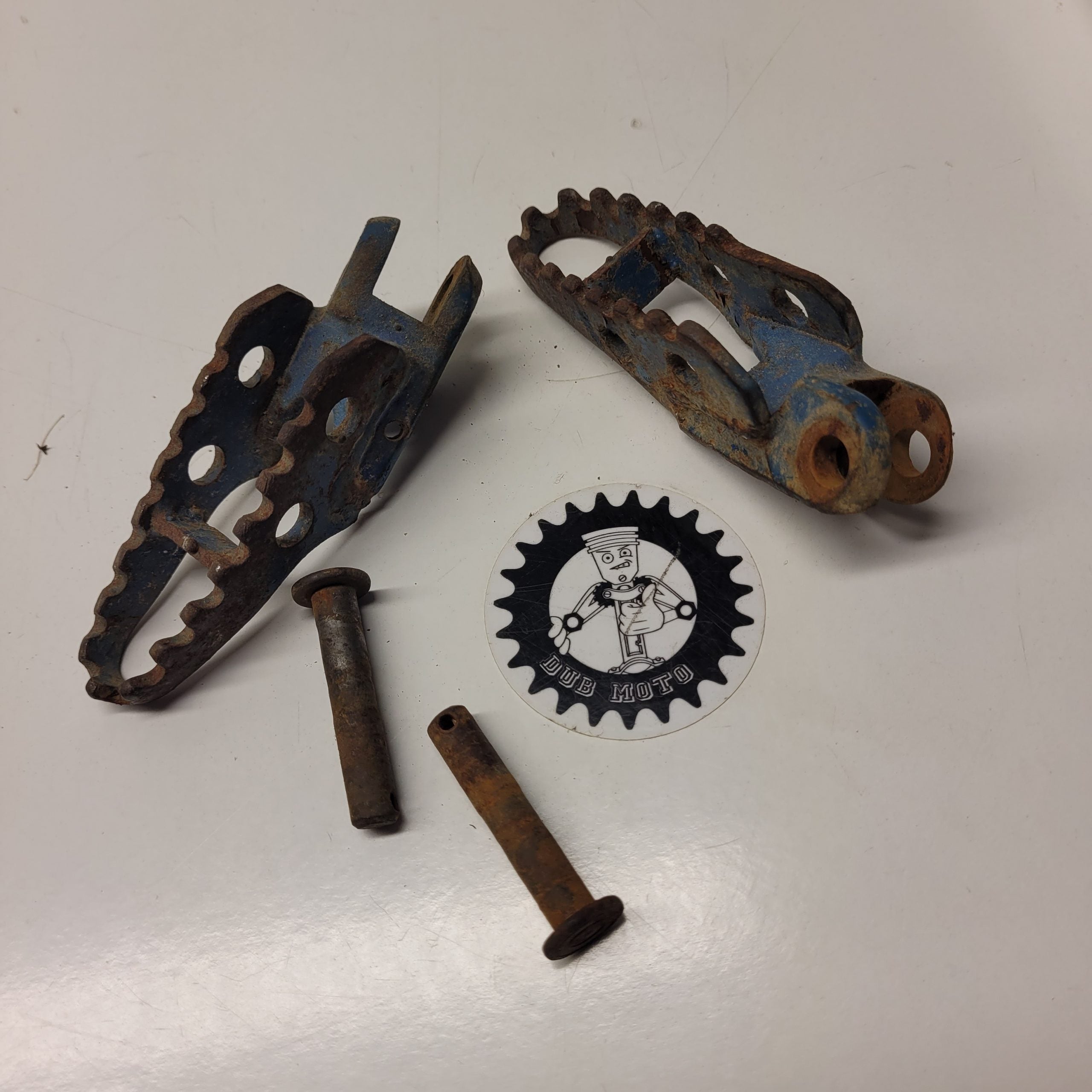 cales pieds suzuki 125 rm 1989