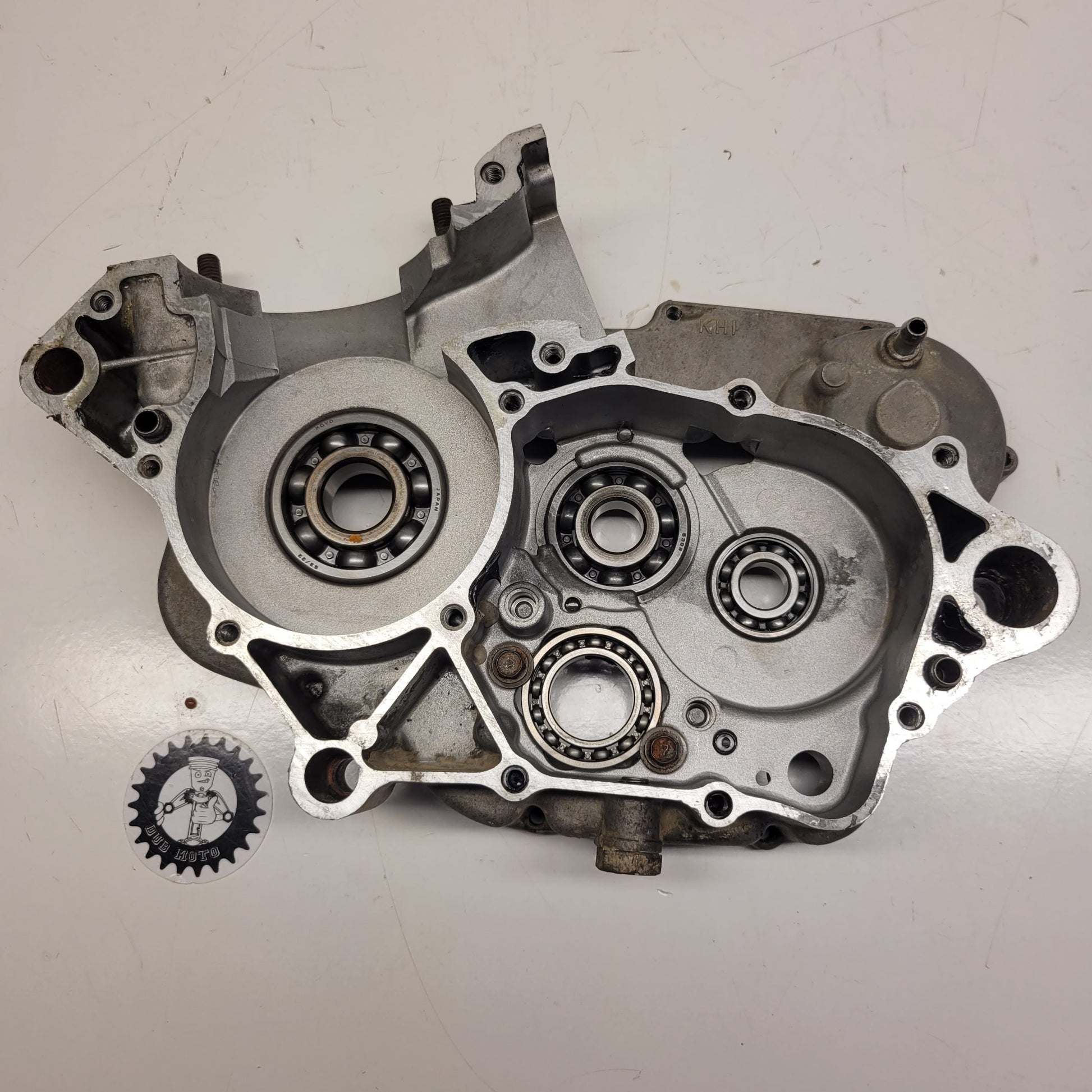 carter moteur droit kawasaki 125 kx 1990-1