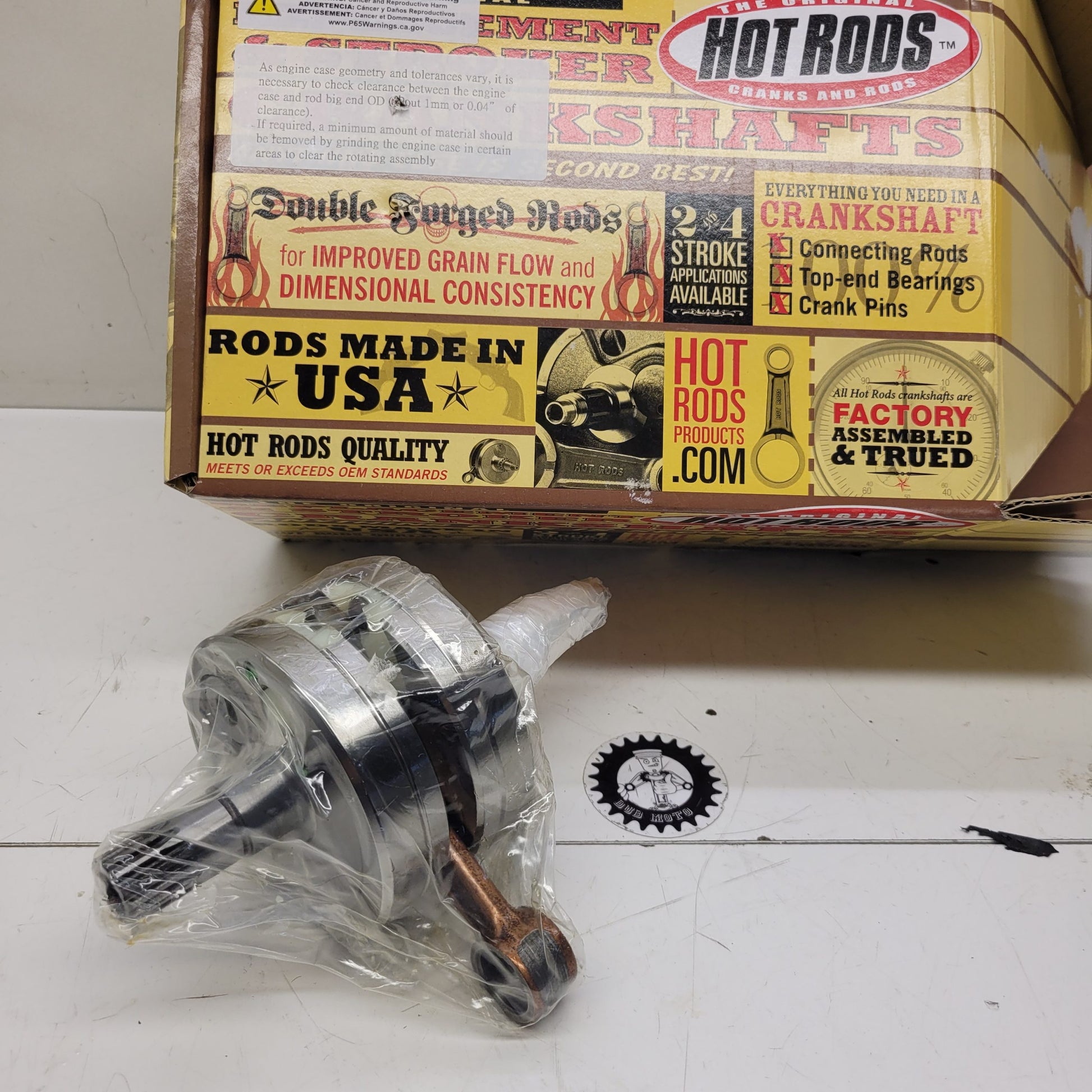 vilebrequin neuf hot rods yamaha 125 yz 2001-2004-1