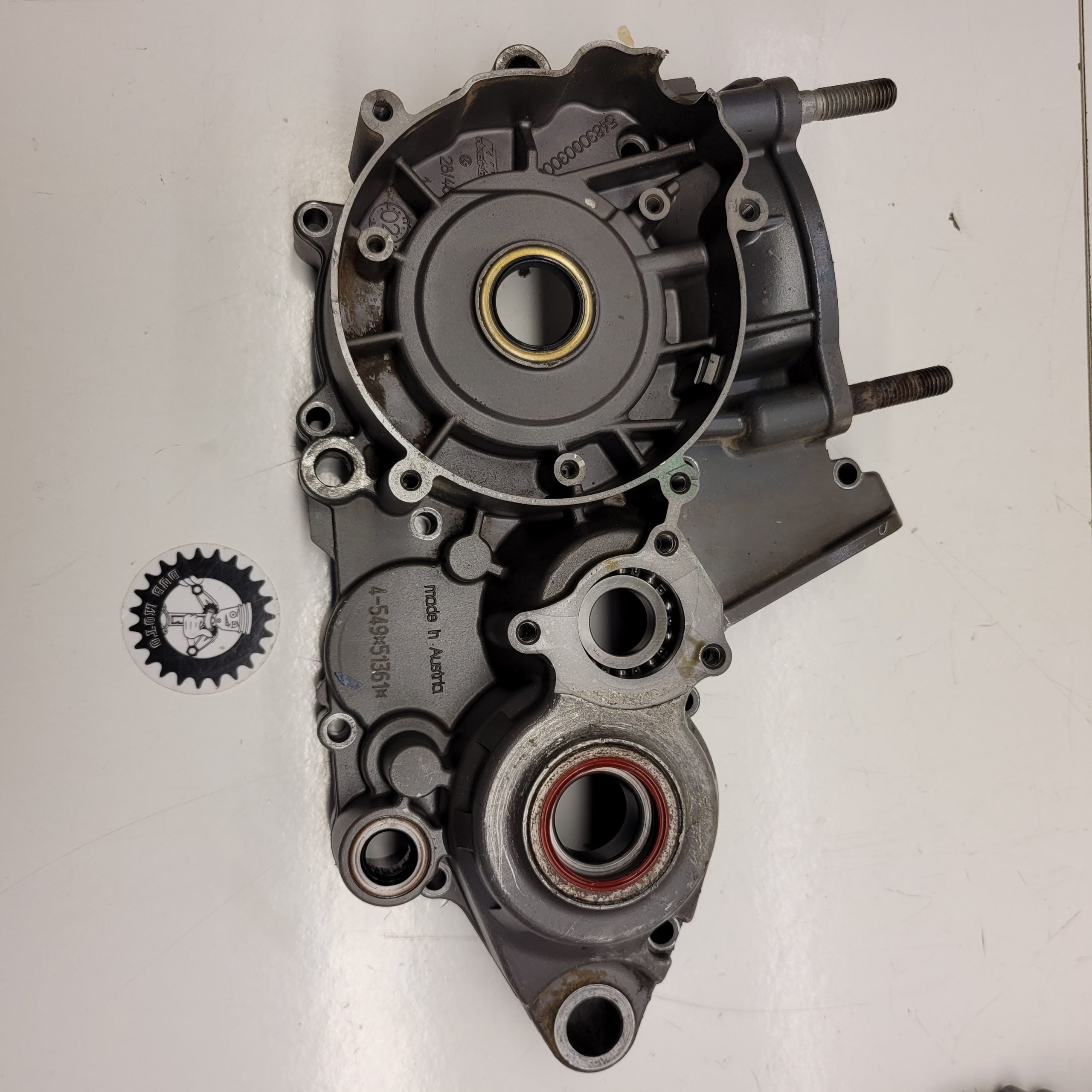 carter moteur gauche ktm 300 exc 2004