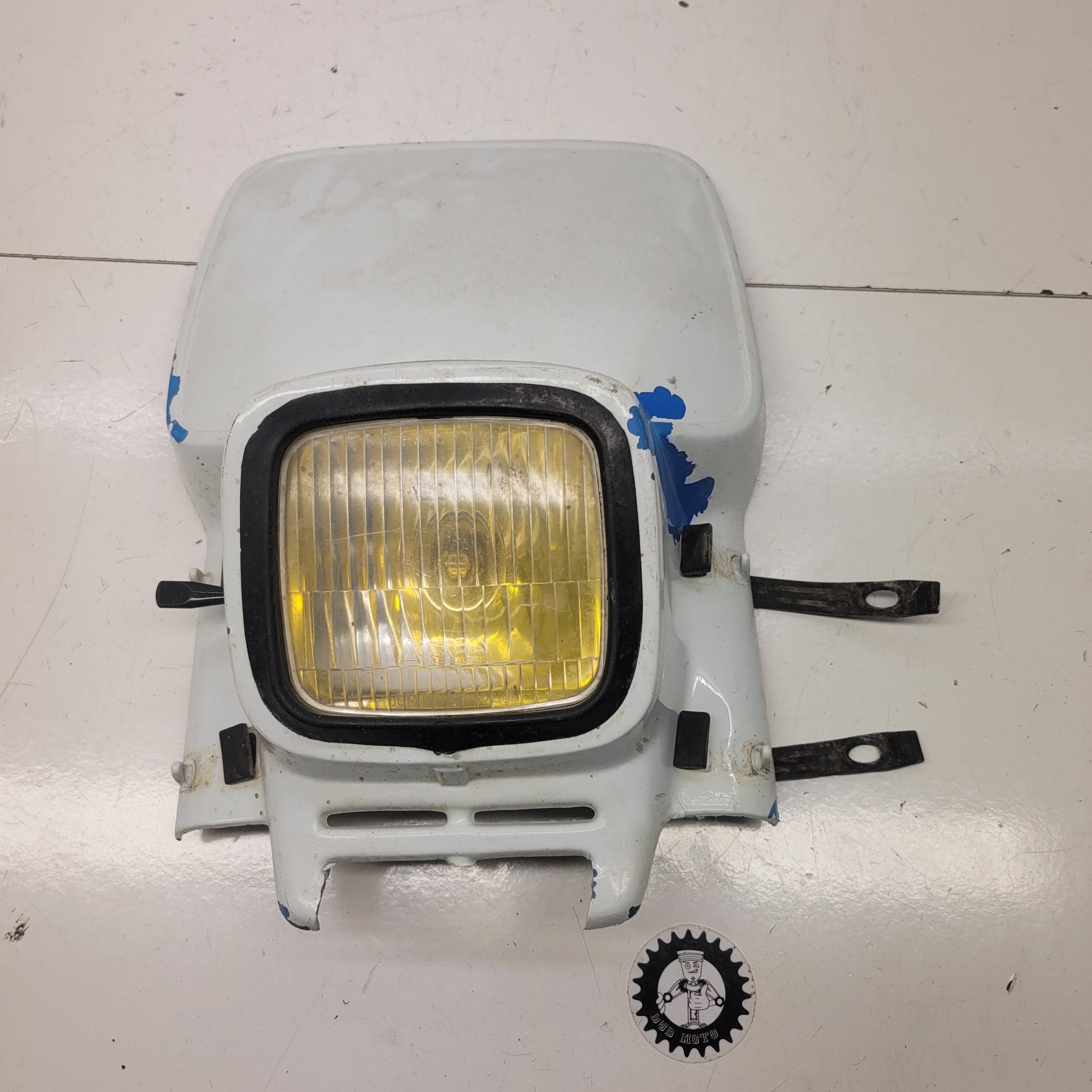 plaque phare ktm 125 gs 1986