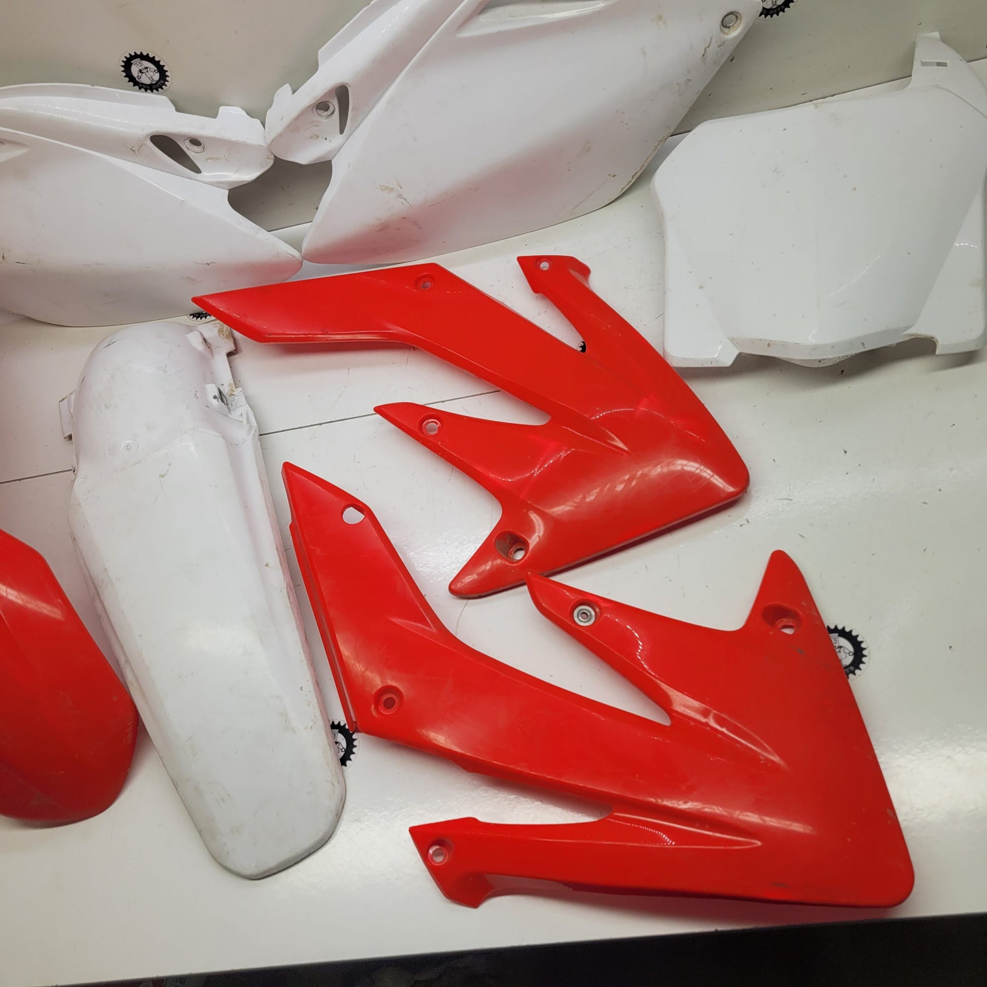 kit plastique double sortie honda 250 crf 2008-2