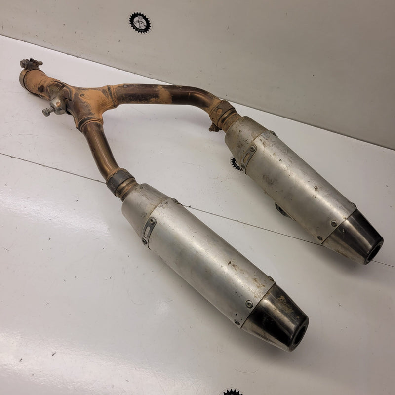 silencieux double sortie honda 250 crf 2009-3