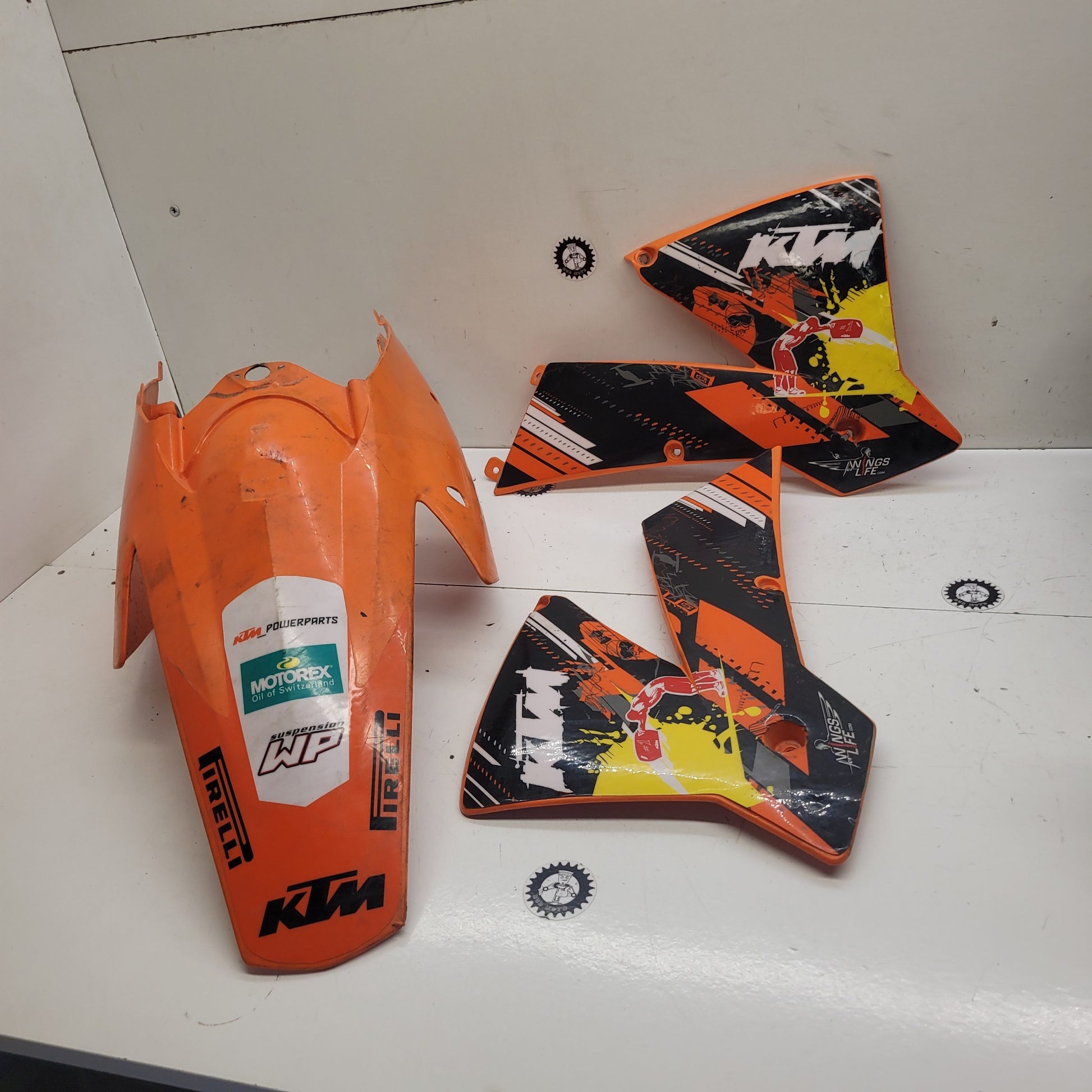 plastique ktm 300 exc 2004-1