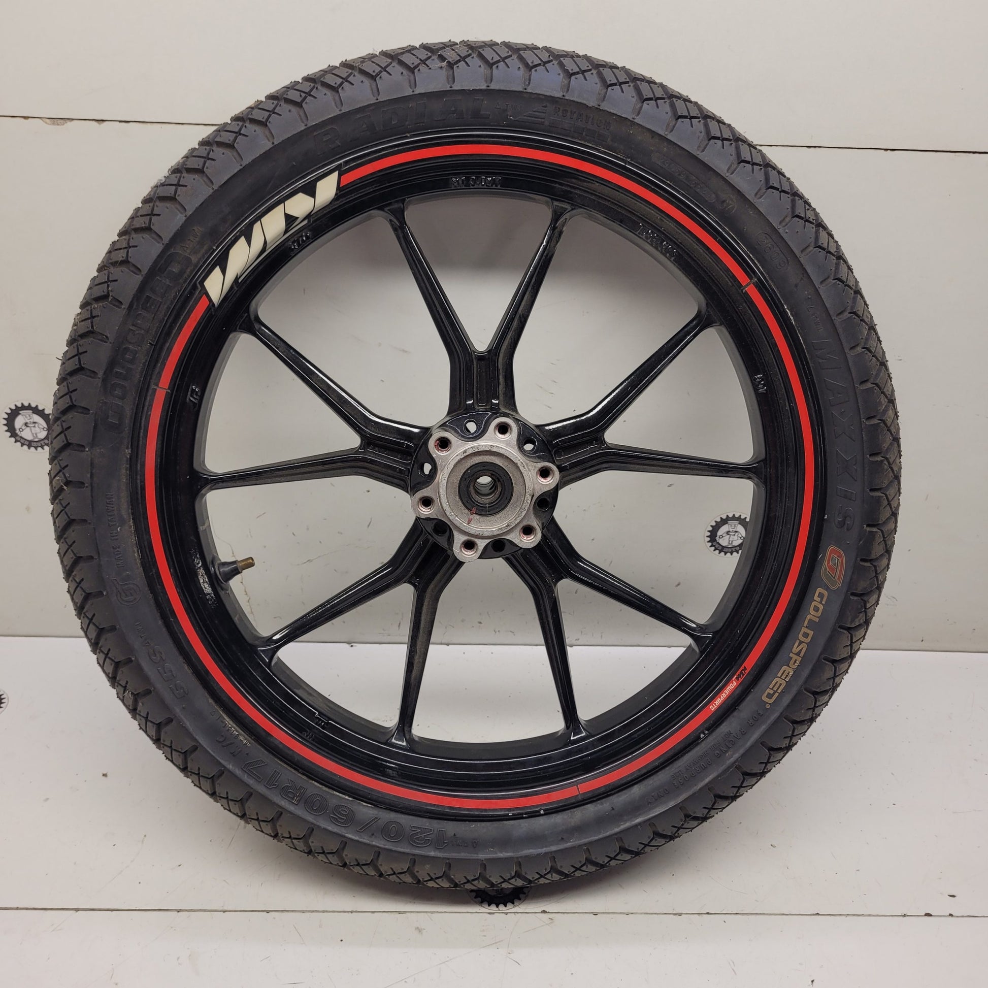 roue avant ktm 125 duke pneu neuf-2