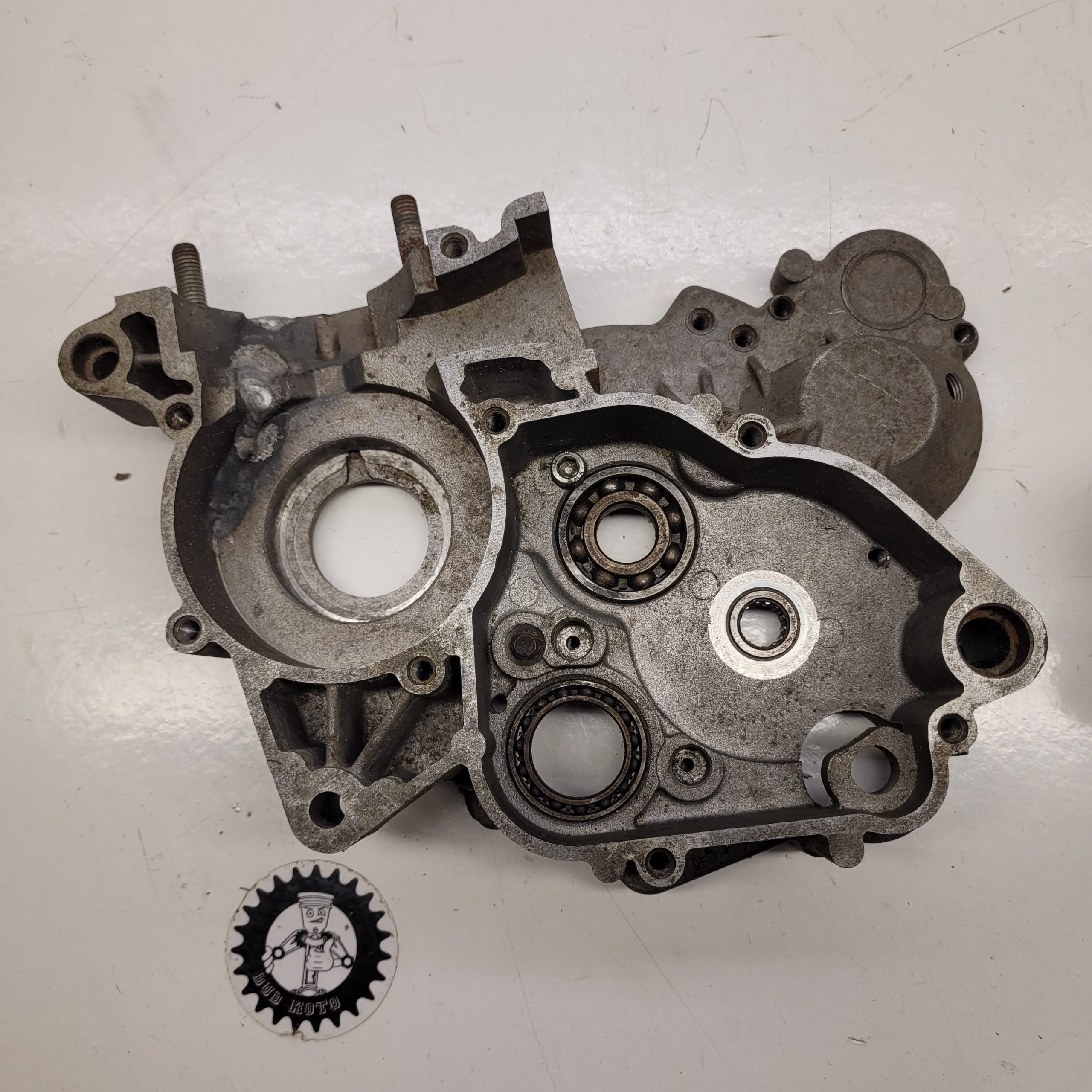 carters moteur ktm 65 sx en l'etat-8