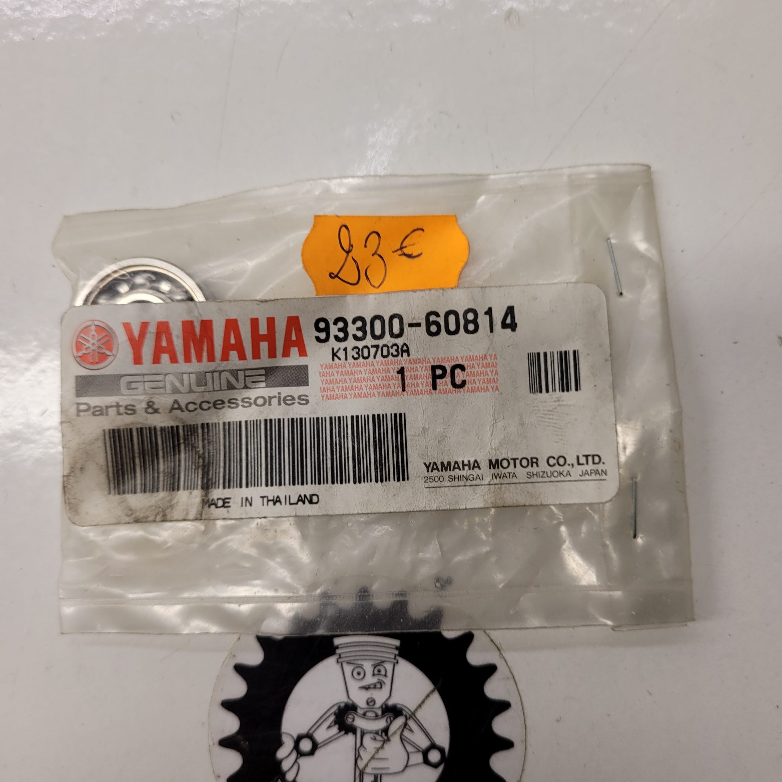roulement pompe a eau 93300-60814 yamaha 125 yz 87-19