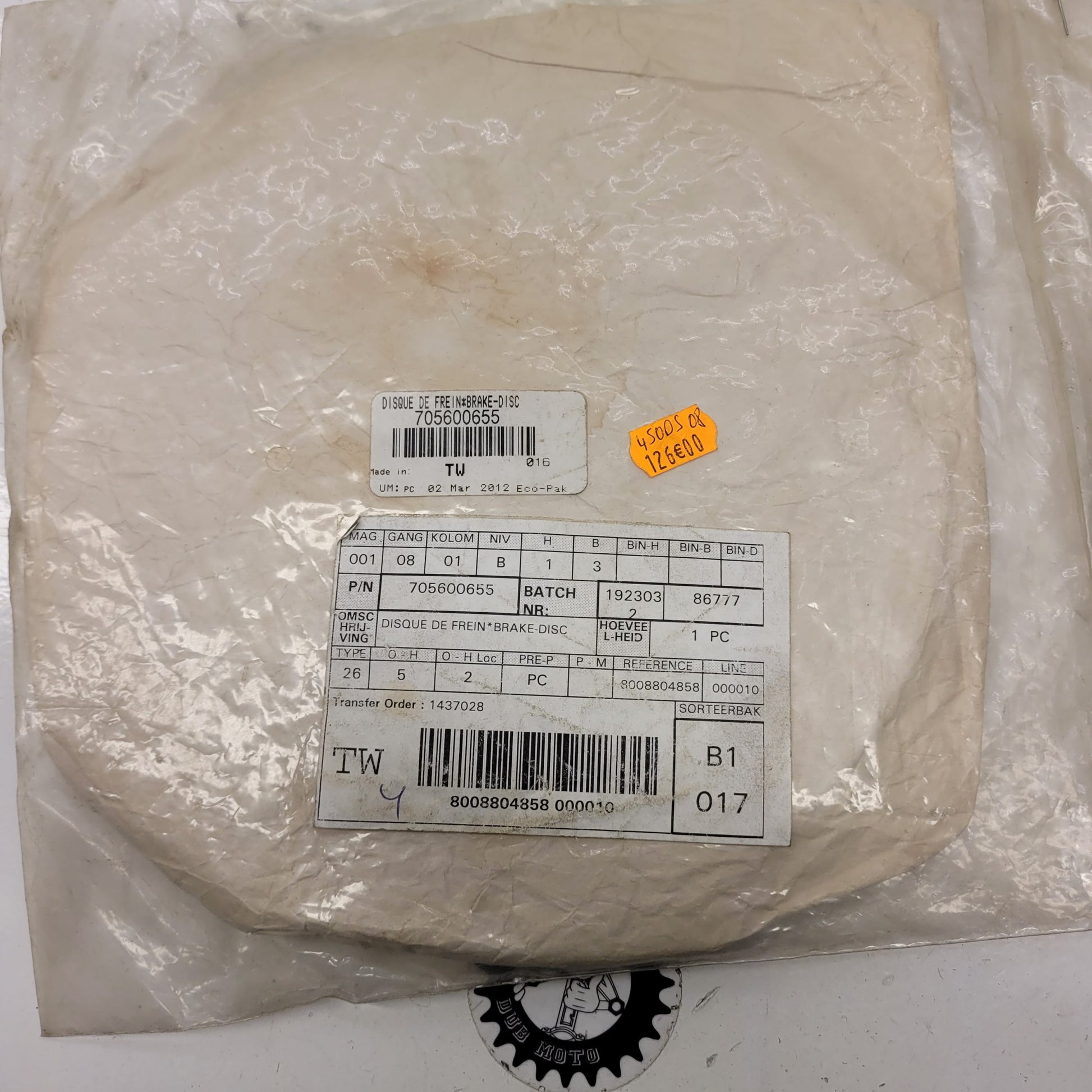 disque frein 705600655 neuf can am 450 ds 09-1