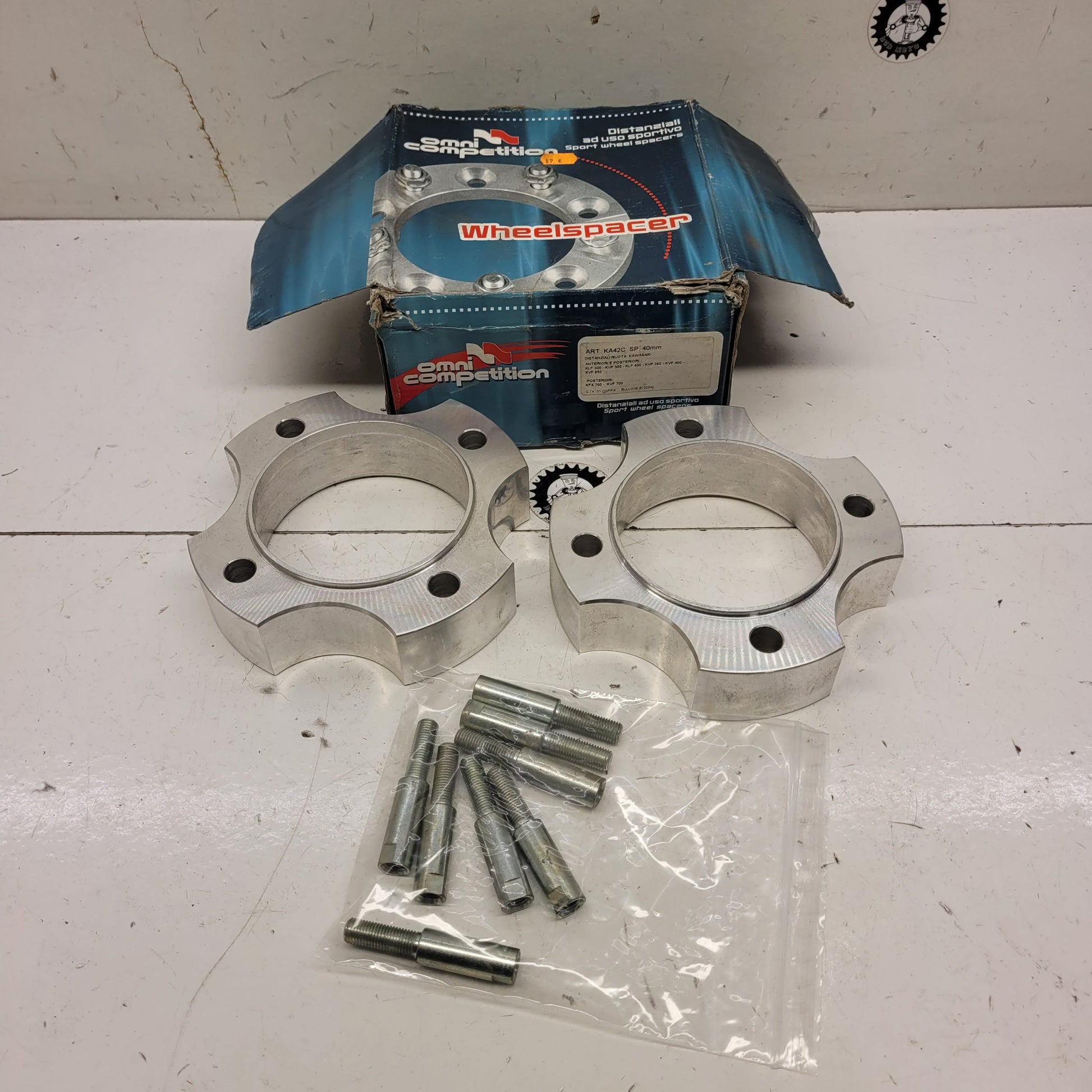 elargisseur de voie 40mm neuf kawasaki 300 360 400 650 klf kvf-1