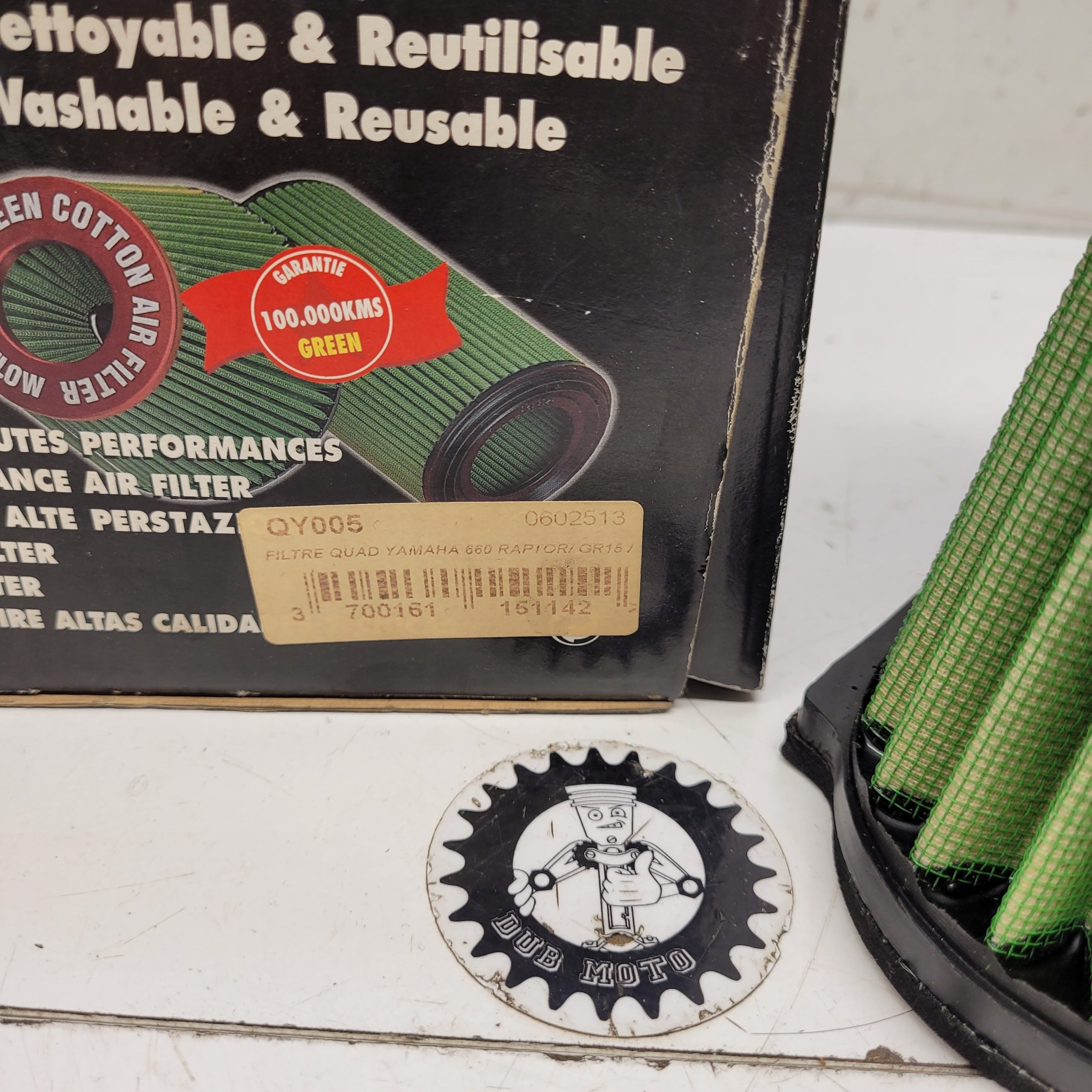 filtre a air green yamaha 660 raptor