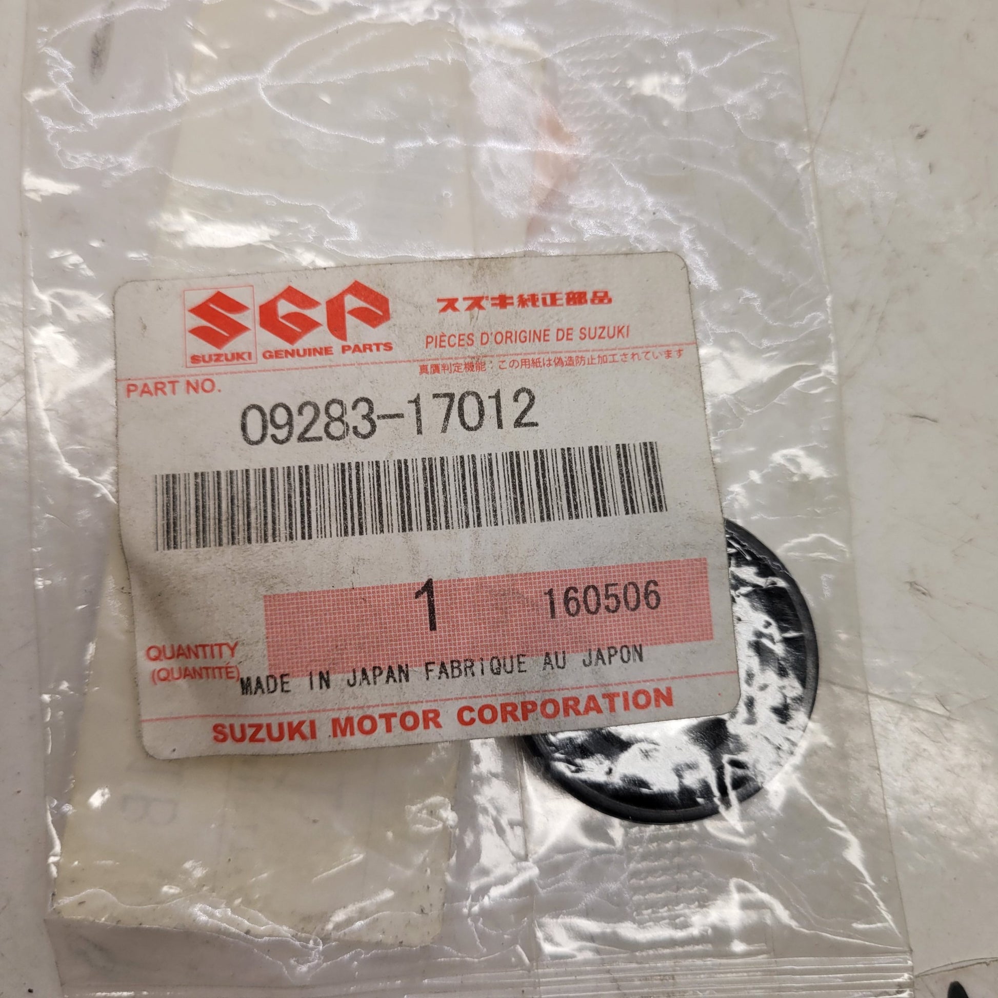 09283-17012 joint neuf suzuki 50 jr 06-1