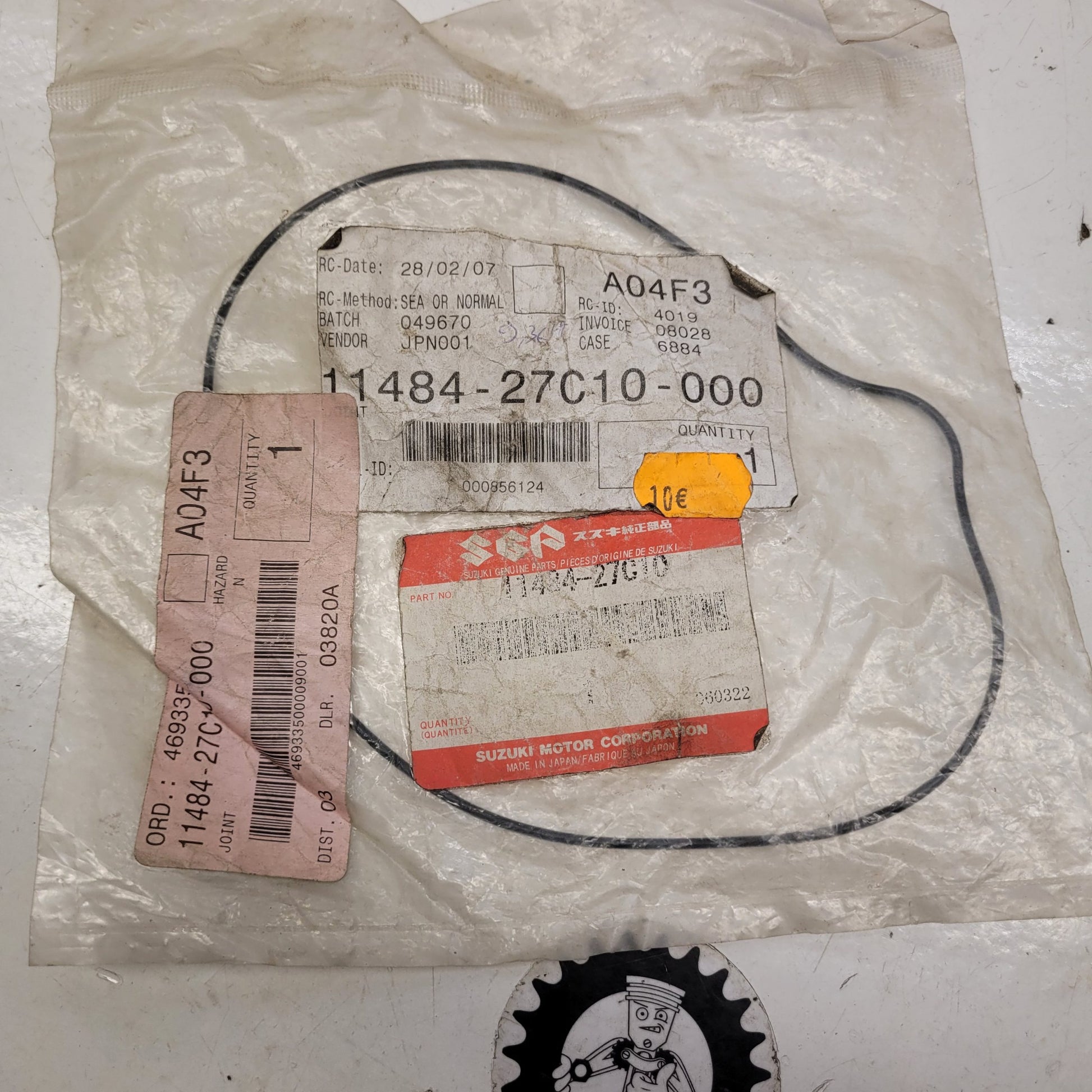 joint 11484-27c10 suzuki 125 rm 90-91-1