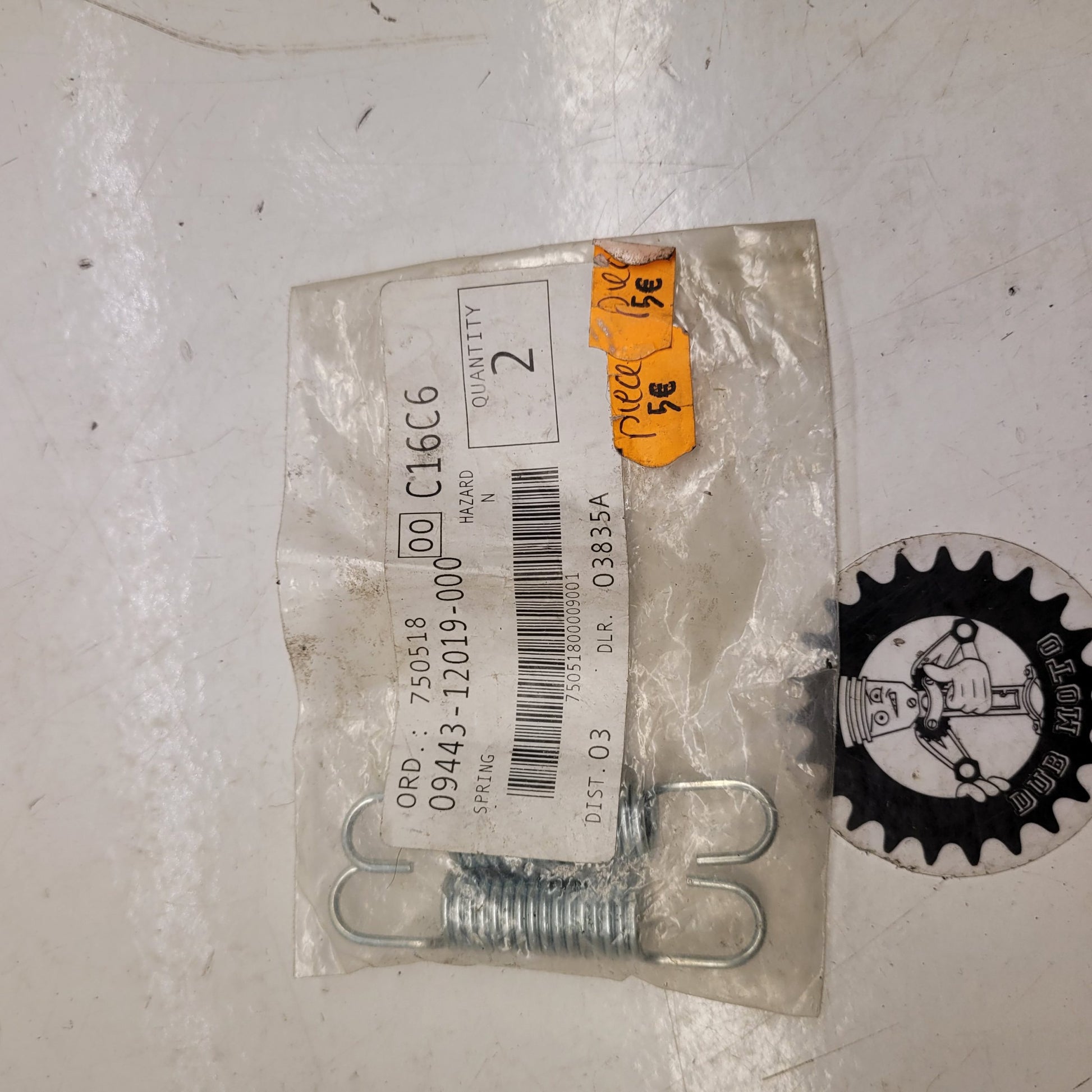 ressort bequille x2 neuf 09443-22013 suzuki 500 gse gsf-1