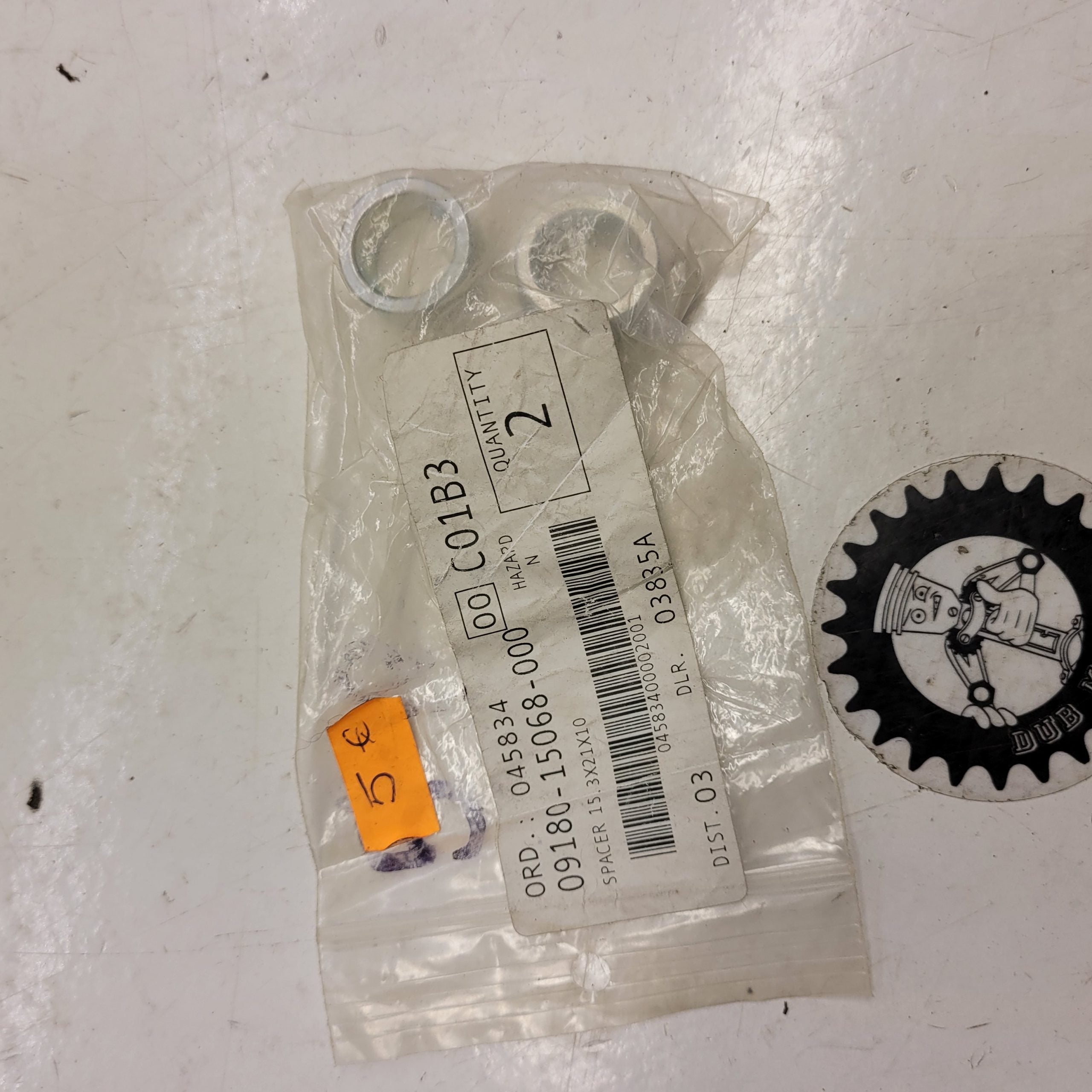 entretoise roue avant 09180-15068 suzuki 450 ltr